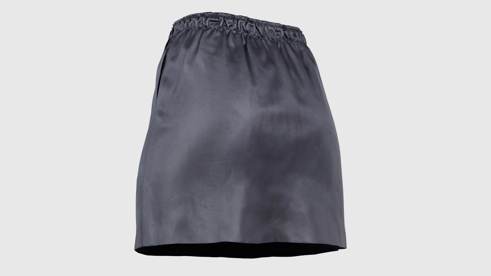 Elastic Leather Skirt Low-poly 3D model_22
