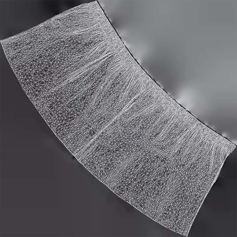 Elastic Leather Skirt Low-poly 3D model_14