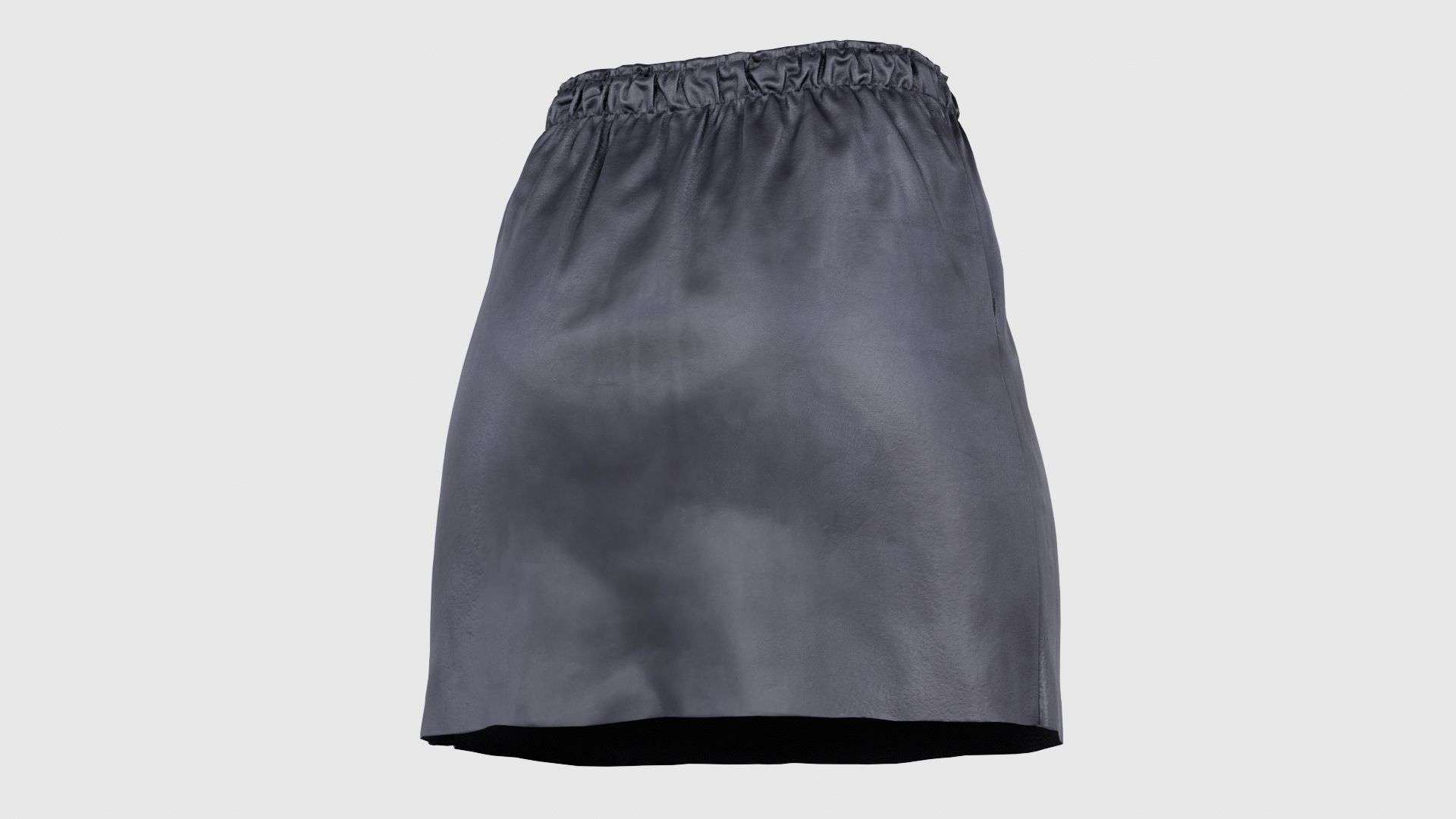 Elastic Leather Skirt Low-poly 3D model_20