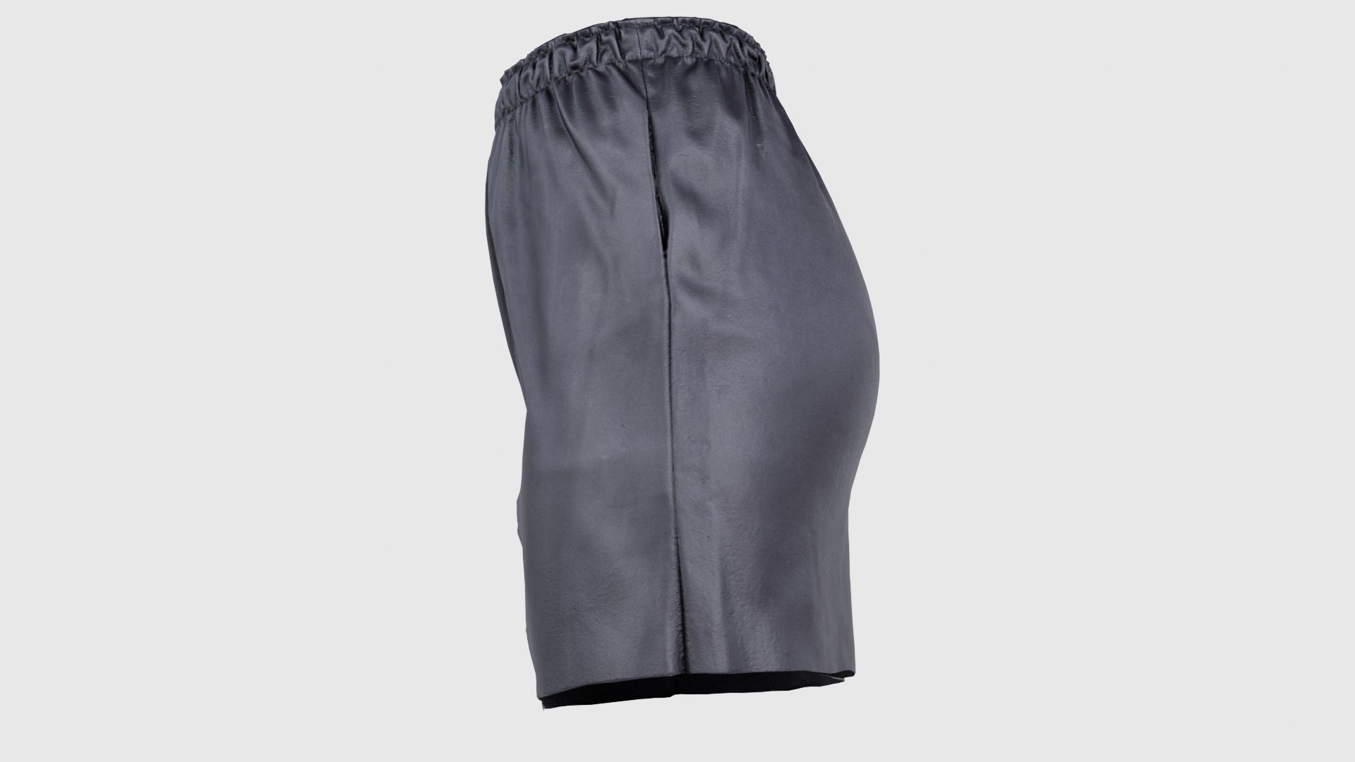 Elastic Leather Skirt Low-poly 3D model_24