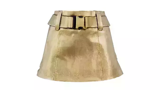 Gold Skirt Low-poly 3D model