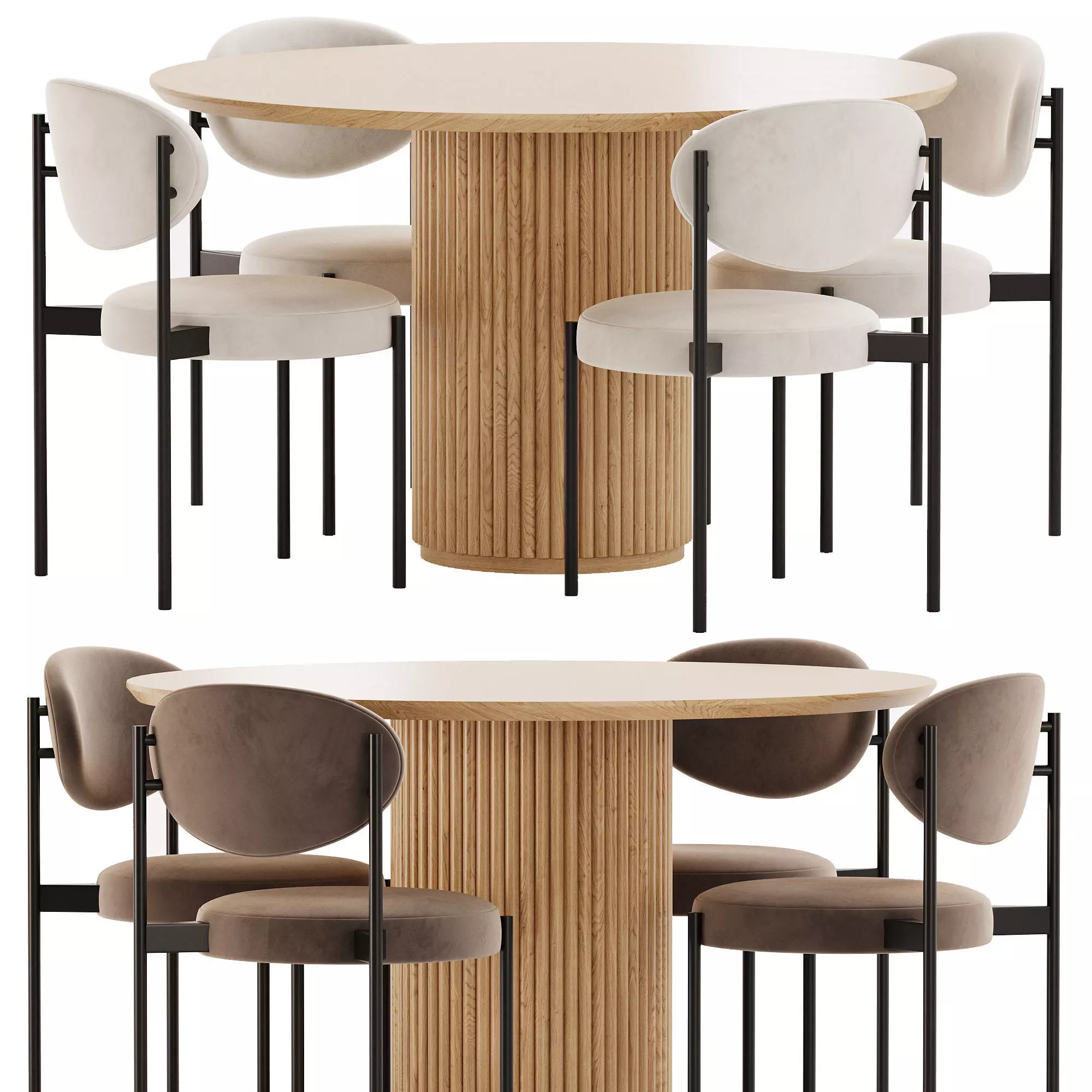 Dinning Set 13 3D model_0