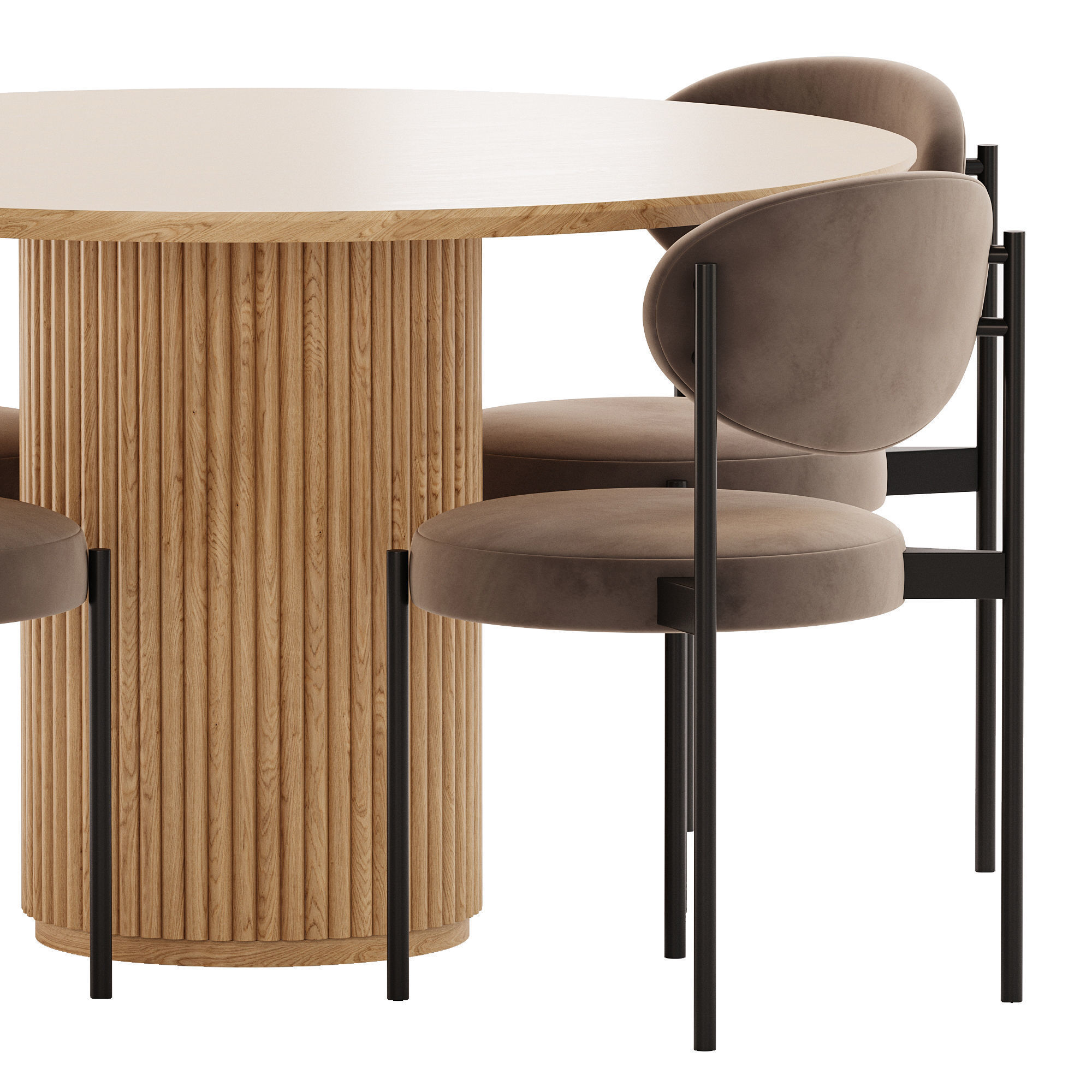 Dinning Set 13 3D model_3