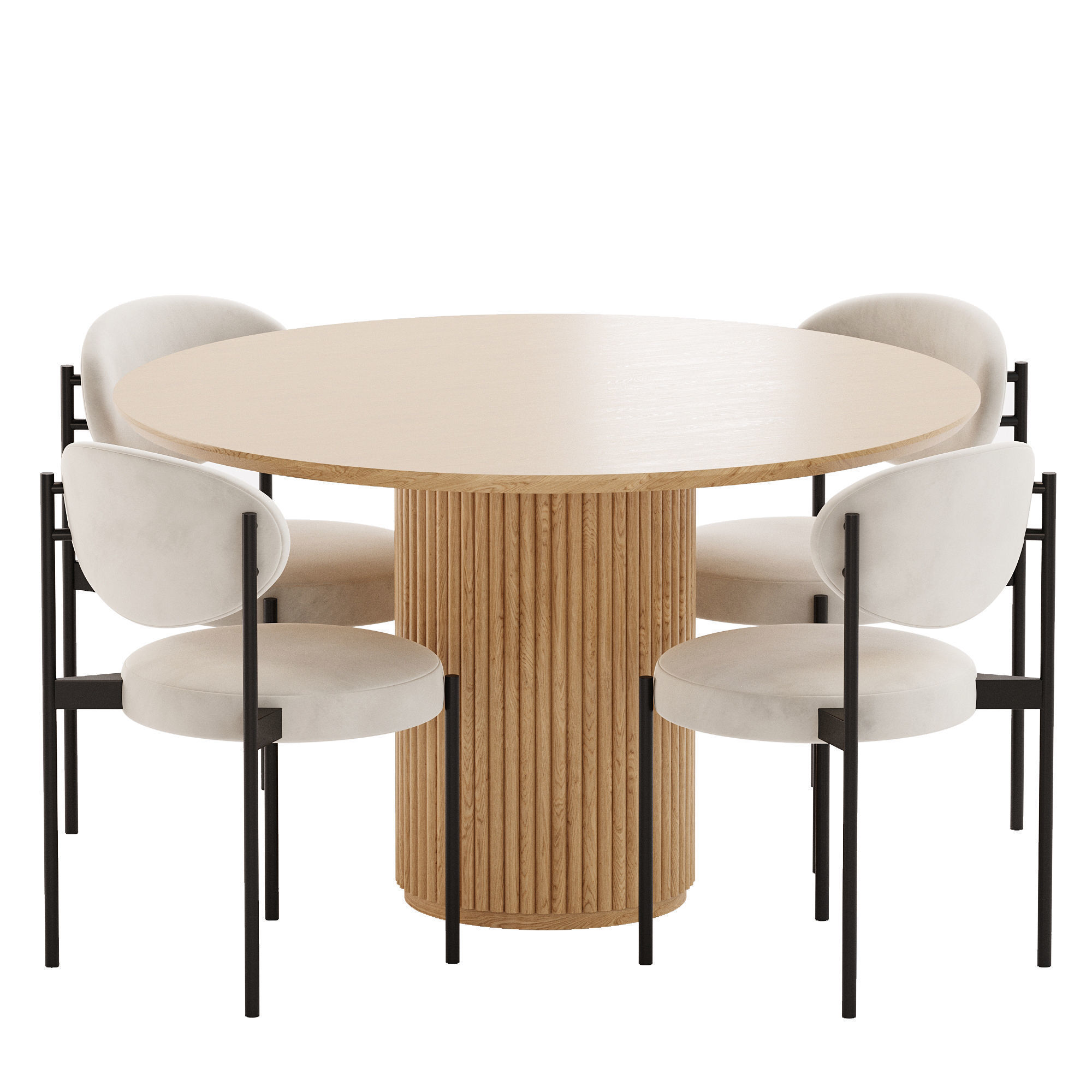 Dinning Set 13 3D model_4