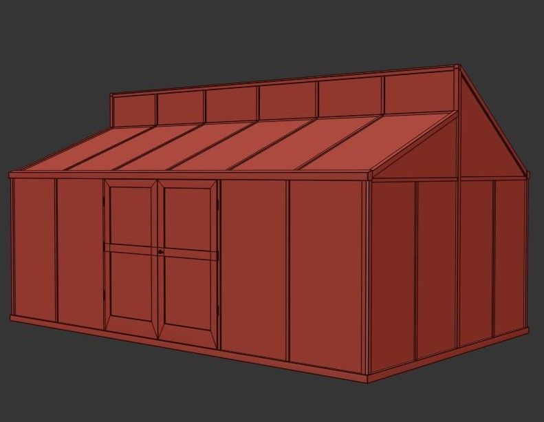 Winter Garden Set02 3D model_12