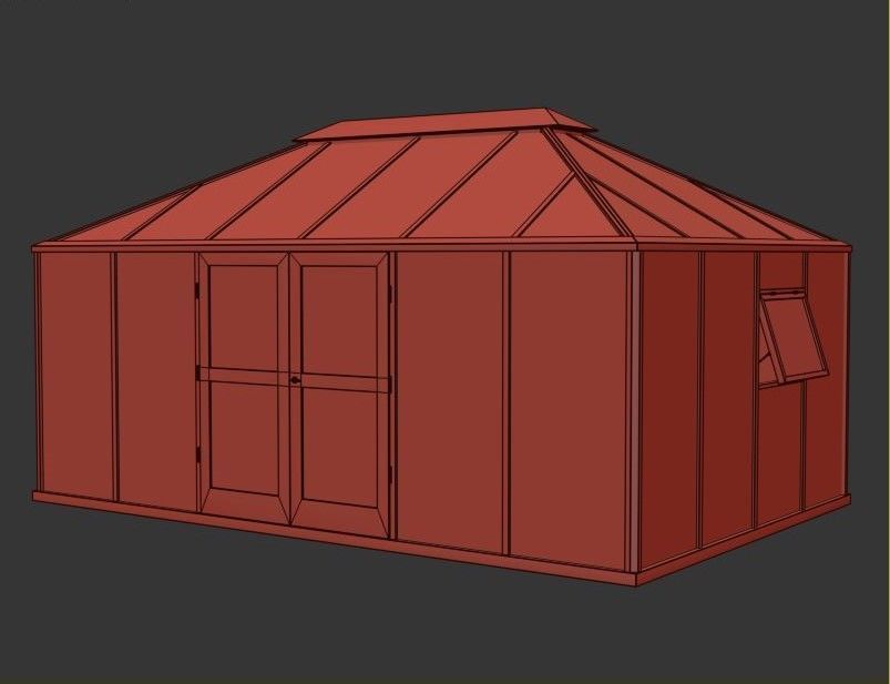 Winter Garden Set02 3D model_7