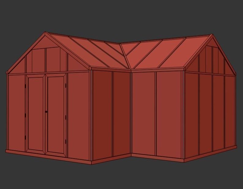 Winter Garden Set02 3D model_9