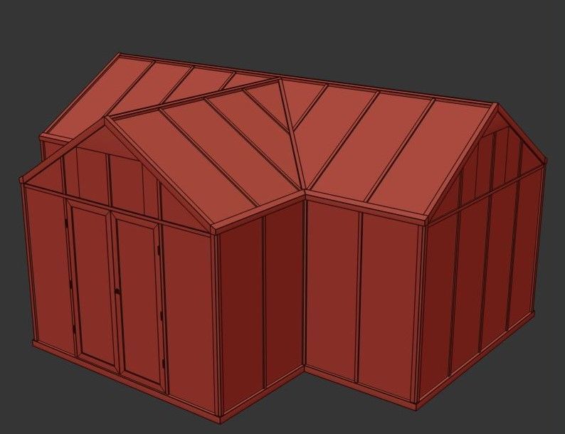 Winter Garden Set02 3D model_10