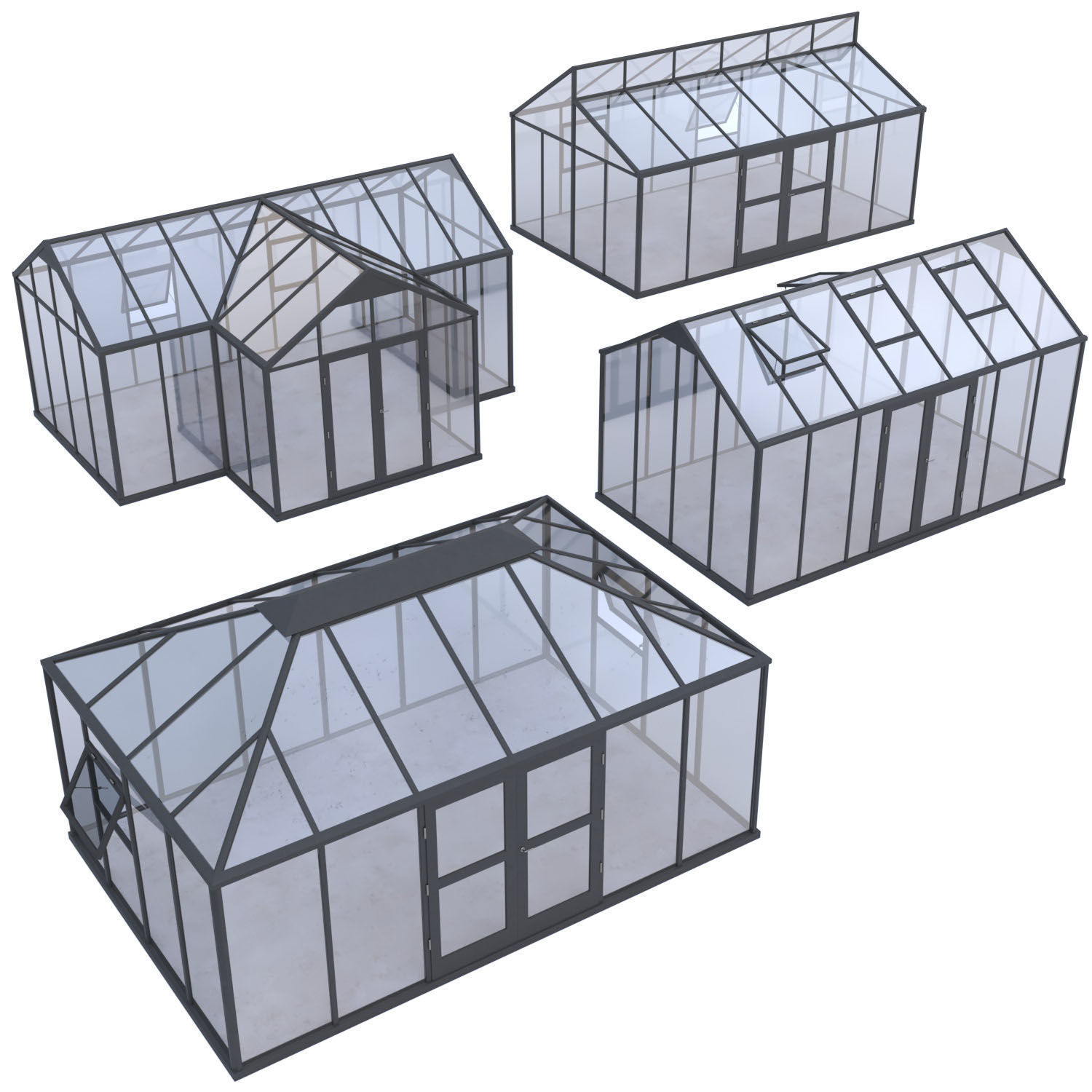 Winter Garden Set02 3D model_5