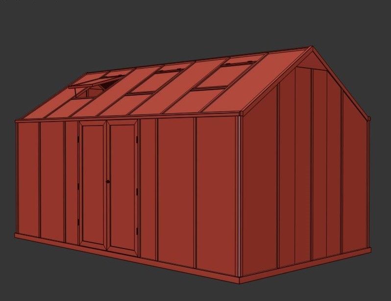 Winter Garden Set02 3D model_8