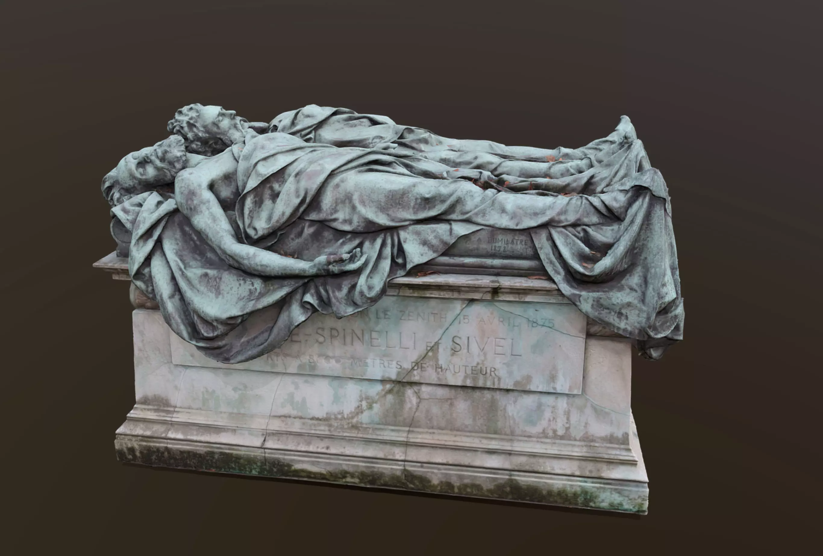 Gravestone 3D model_0