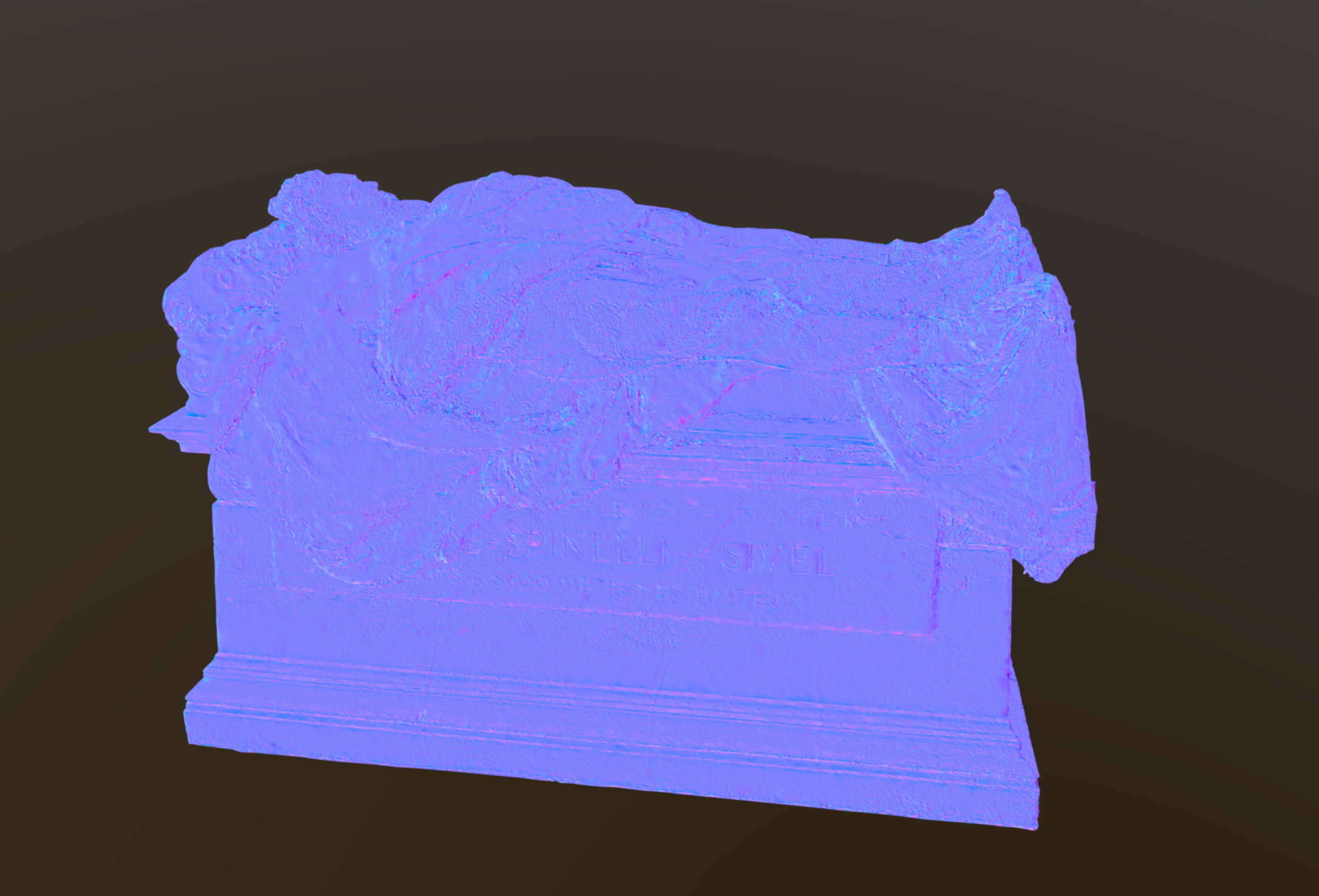 Gravestone 3D model_1
