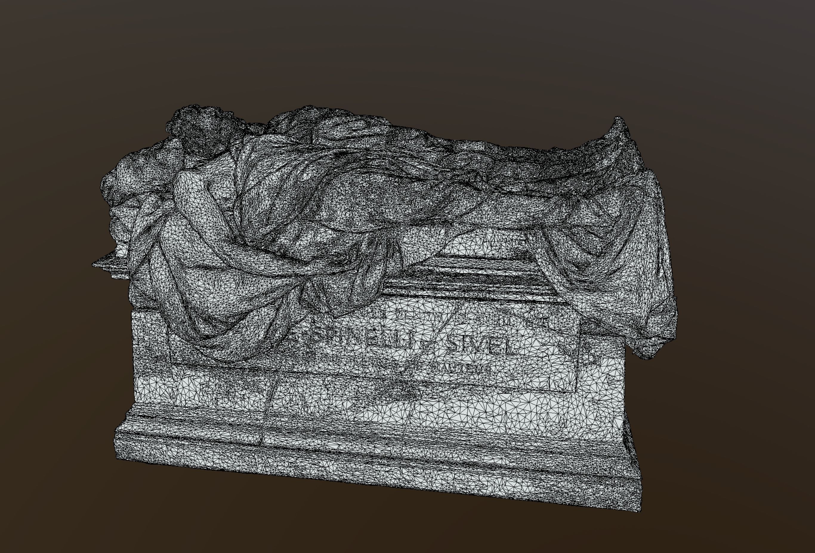 Gravestone 3D model_4