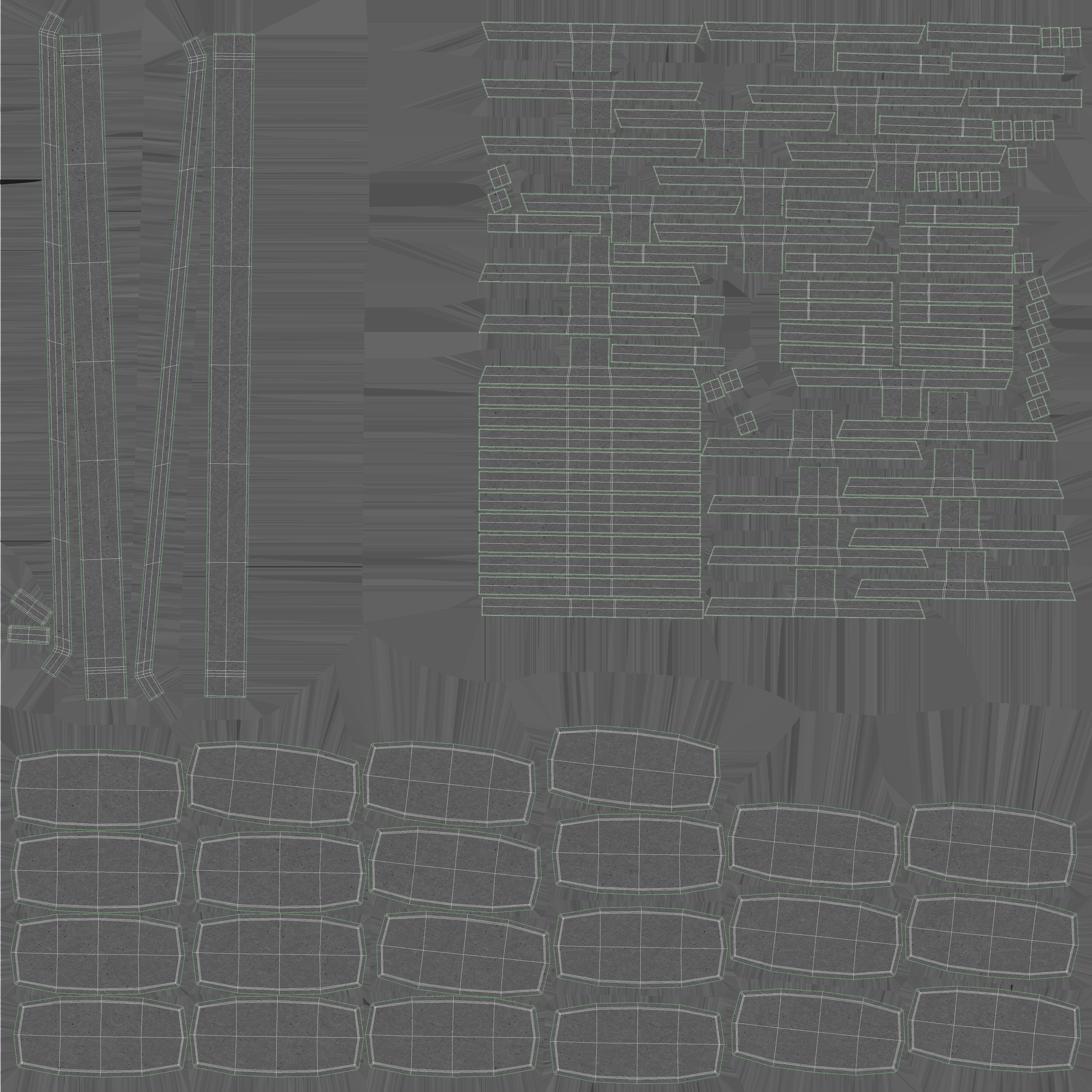 Concrete Stairs 3D model_6