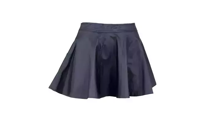Leather Skater Skirt