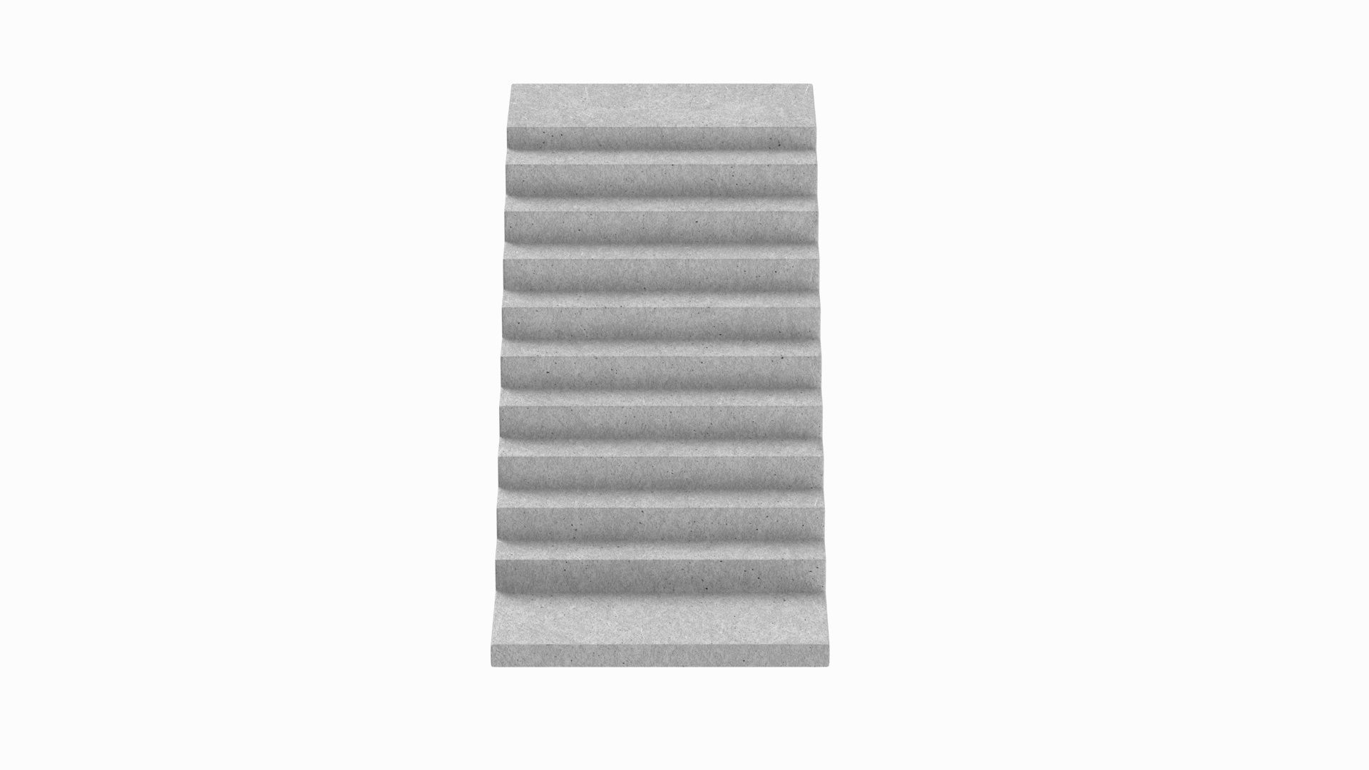 Concrete Stairs 3D model_2