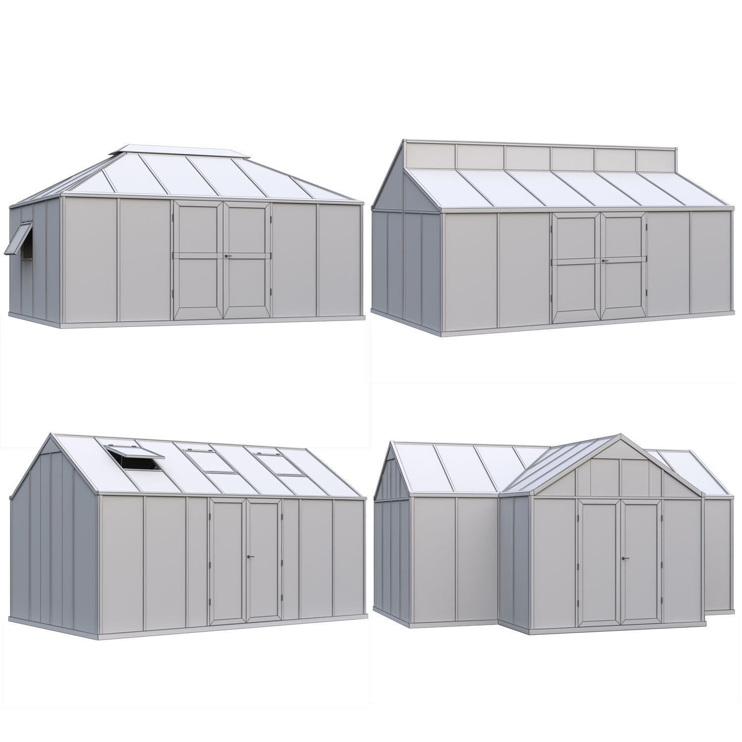 Winter Garden Set 3D Model Collection_3