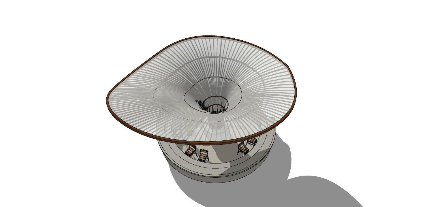 Floral Pool Bar 3DS Max Vray Corona Low-poly 3D model_8