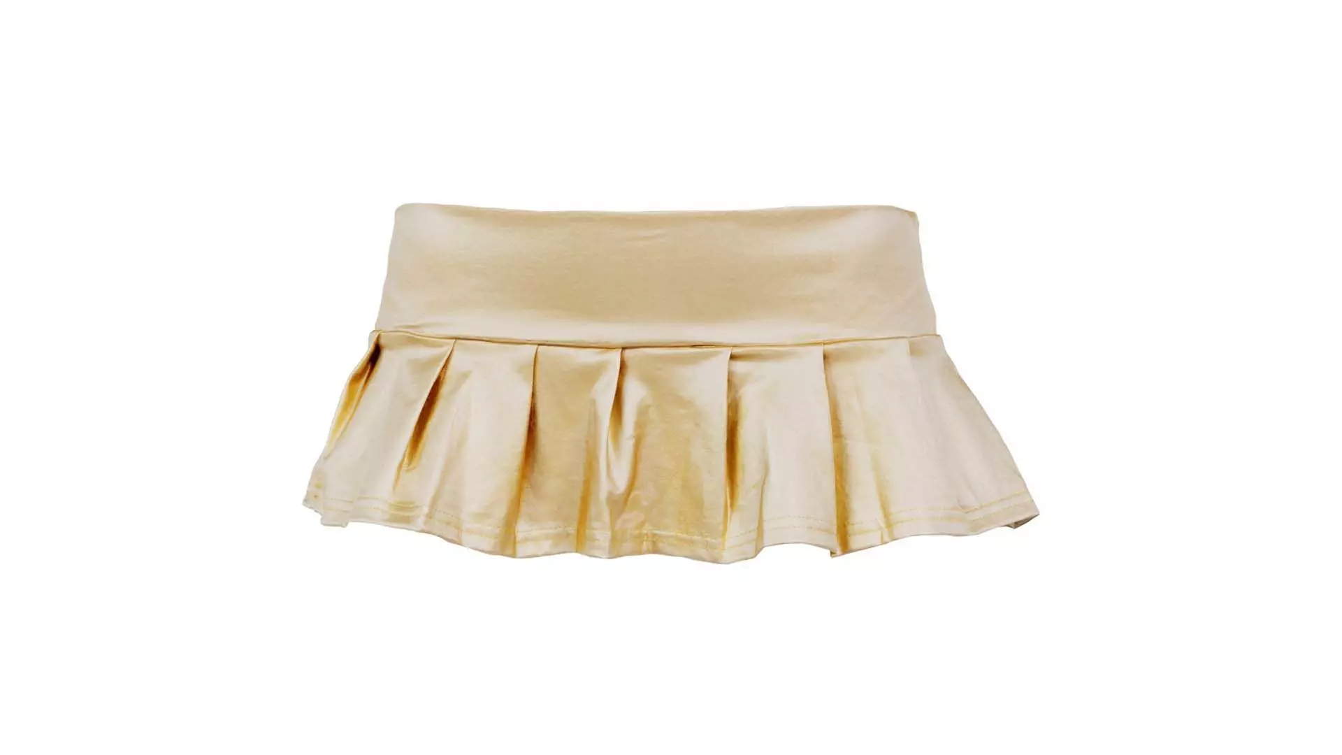 Metallic Mini Skirt Low-poly 3D model