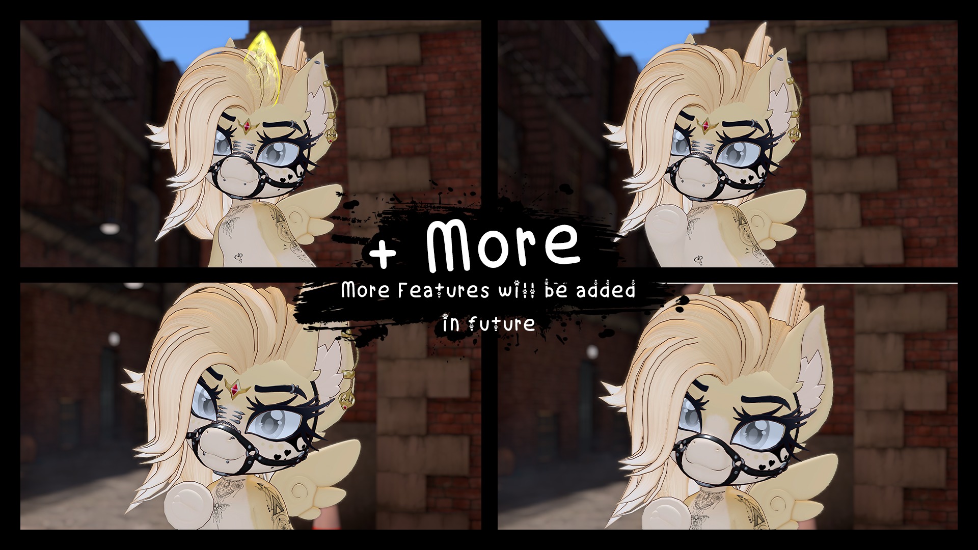 Aeverie Chibi Pony VRChat Avatar Low-poly 3D model_7