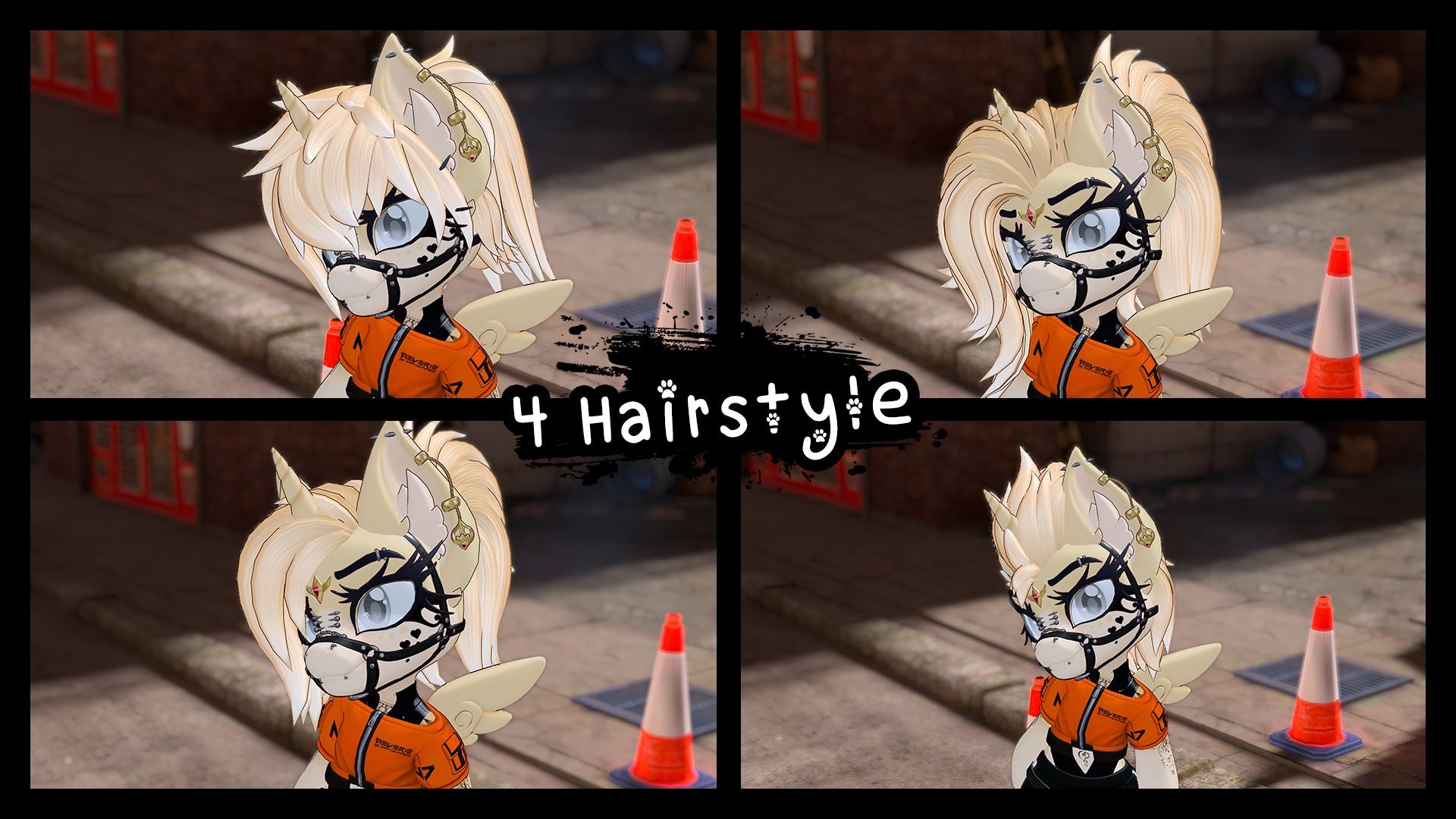 Aeverie Chibi Pony VRChat Avatar Low-poly 3D model_5