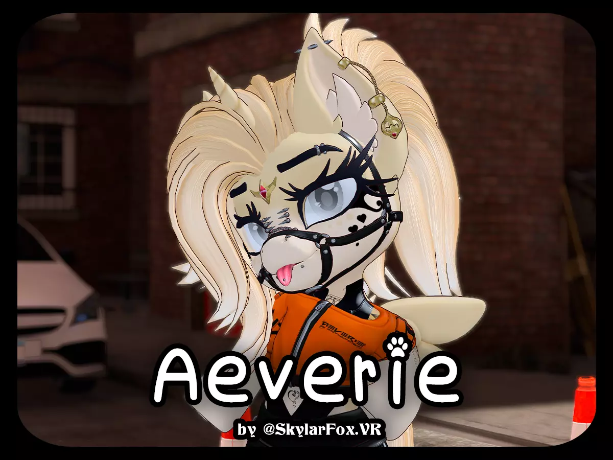 Aeverie Chibi Pony VRChat Avatar Low-poly 3D model_0