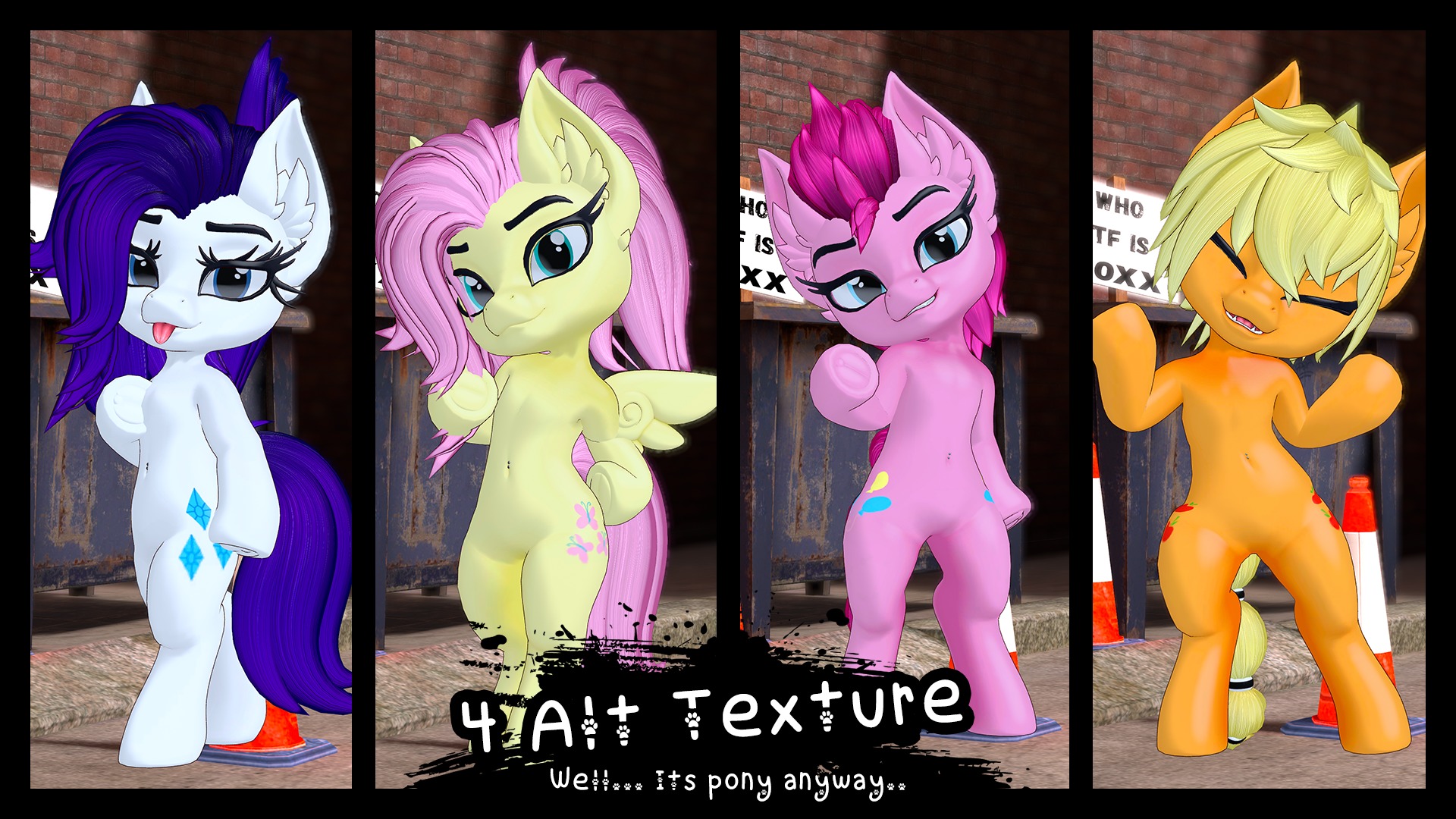 Aeverie Chibi Pony VRChat Avatar Low-poly 3D model_8