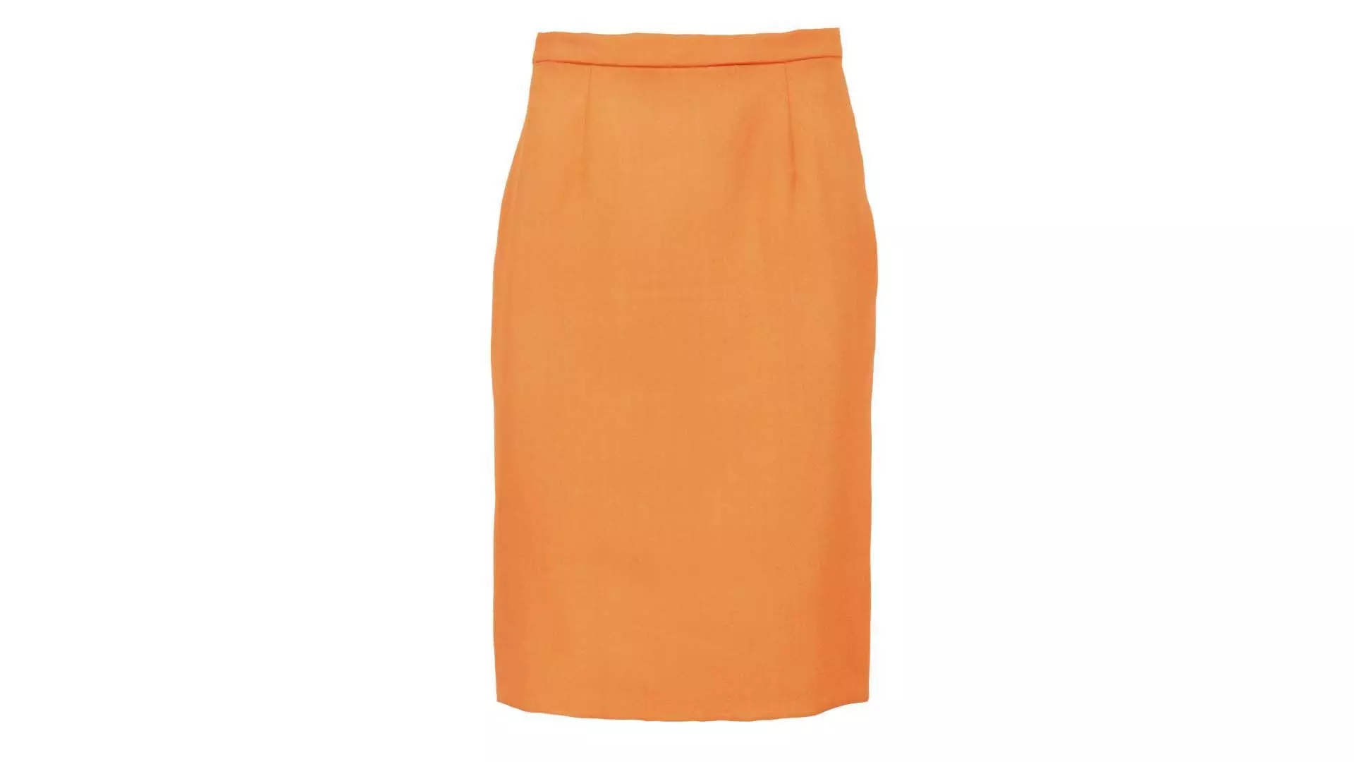 Orange Pencil Skirt Low-poly 3D model