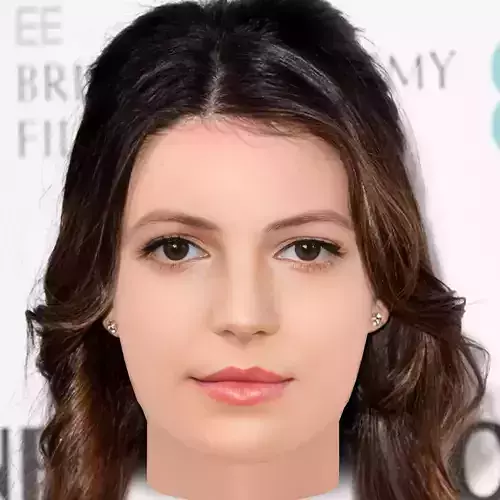 Ella Hunt Head - No Hair - Low poly head for game 