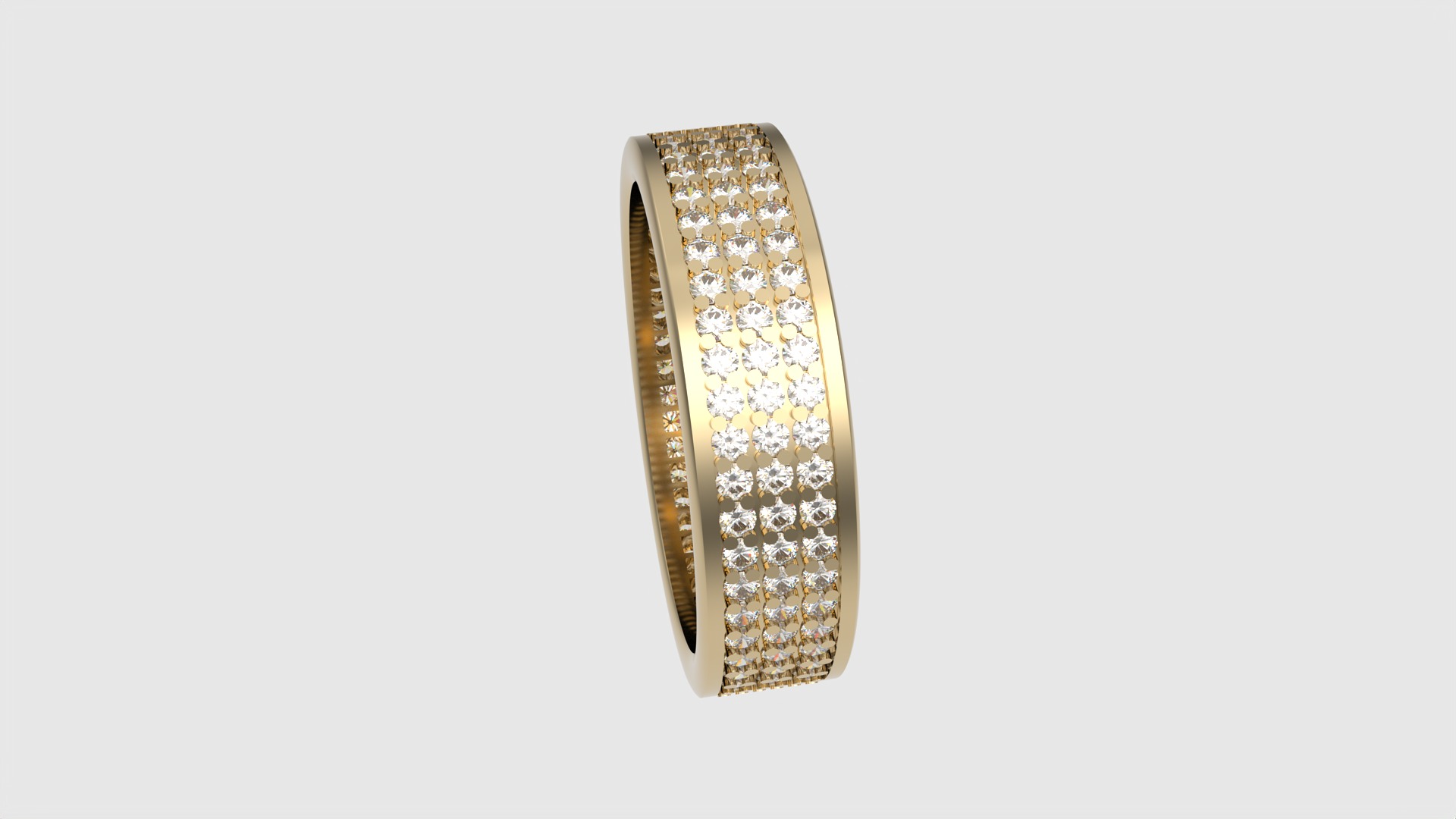 Dazzling Grid Pave Ring JDBCo 3D print model_20