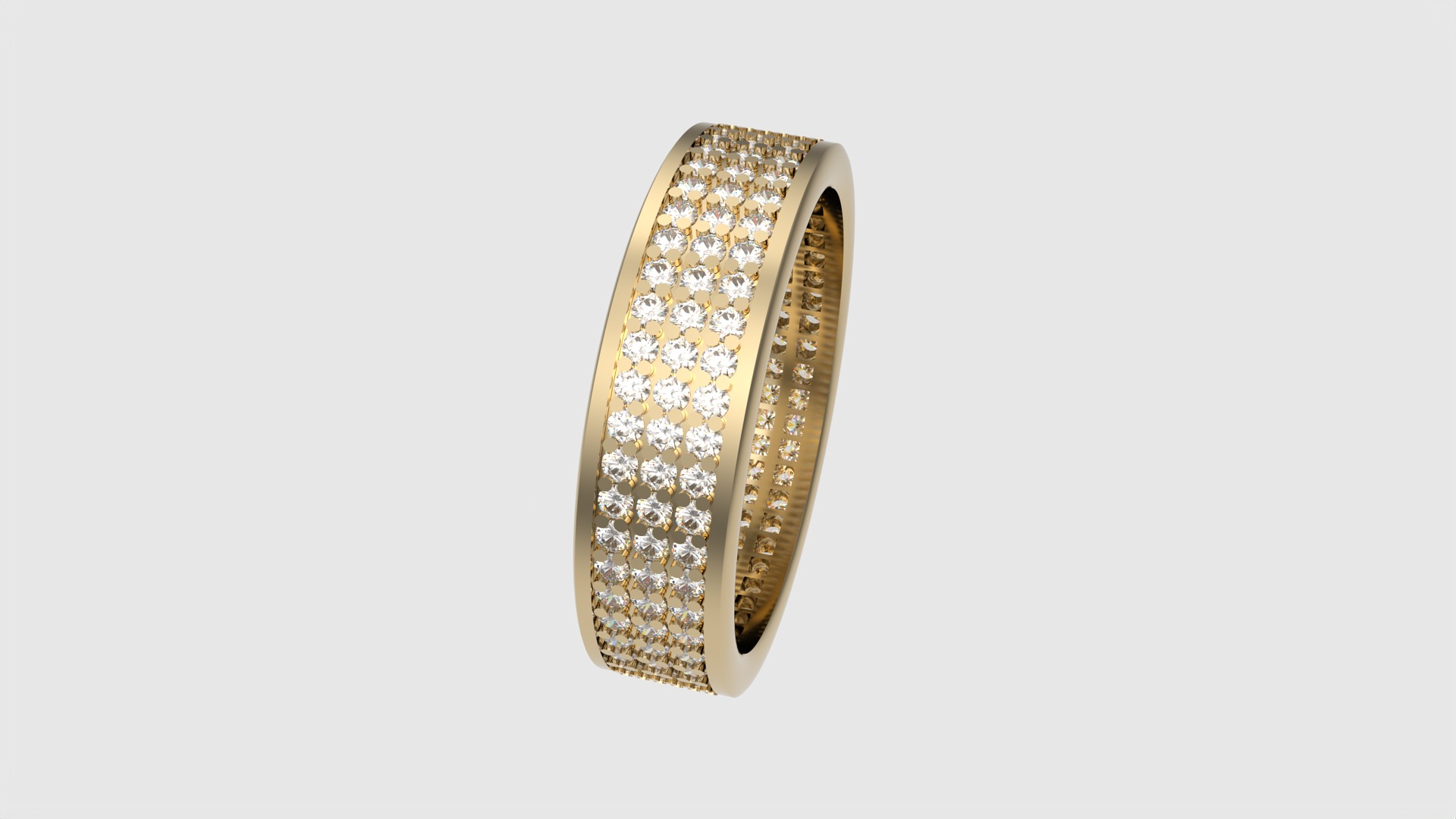 Dazzling Grid Pave Ring JDBCo 3D print model_19