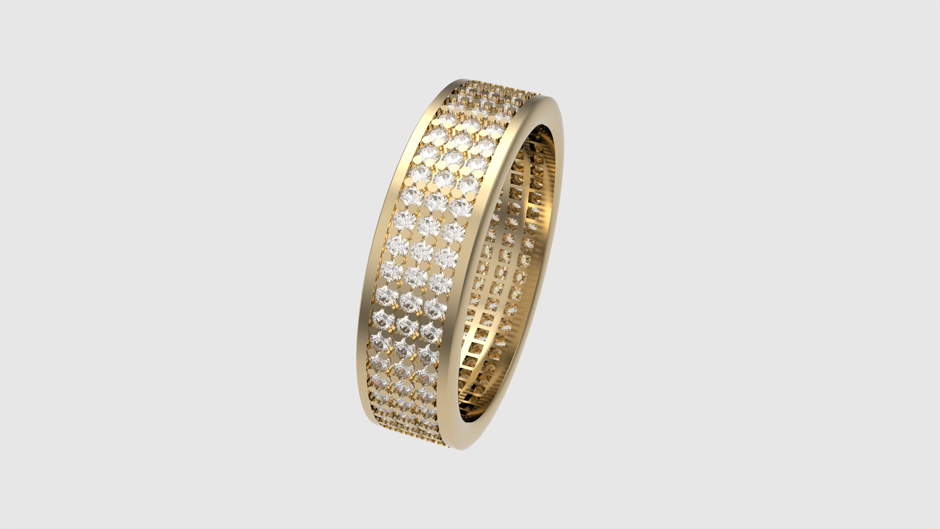 Dazzling Grid Pave Ring JDBCo 3D print model_26