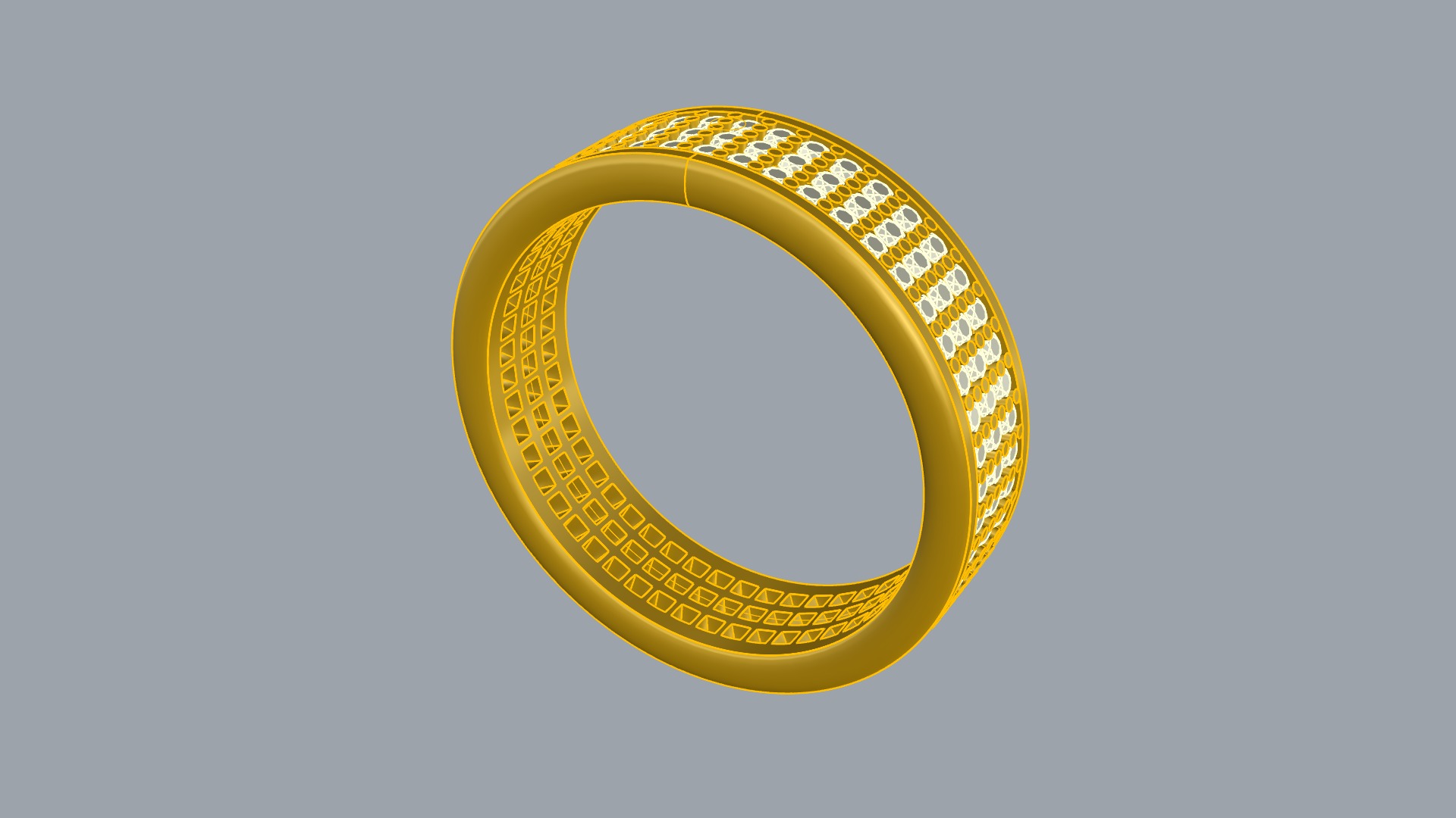 Dazzling Grid Pave Ring JDBCo 3D print model_7