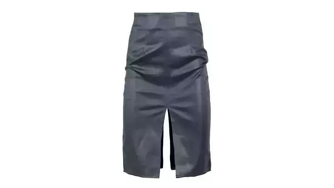 Pencil Leather Skirt