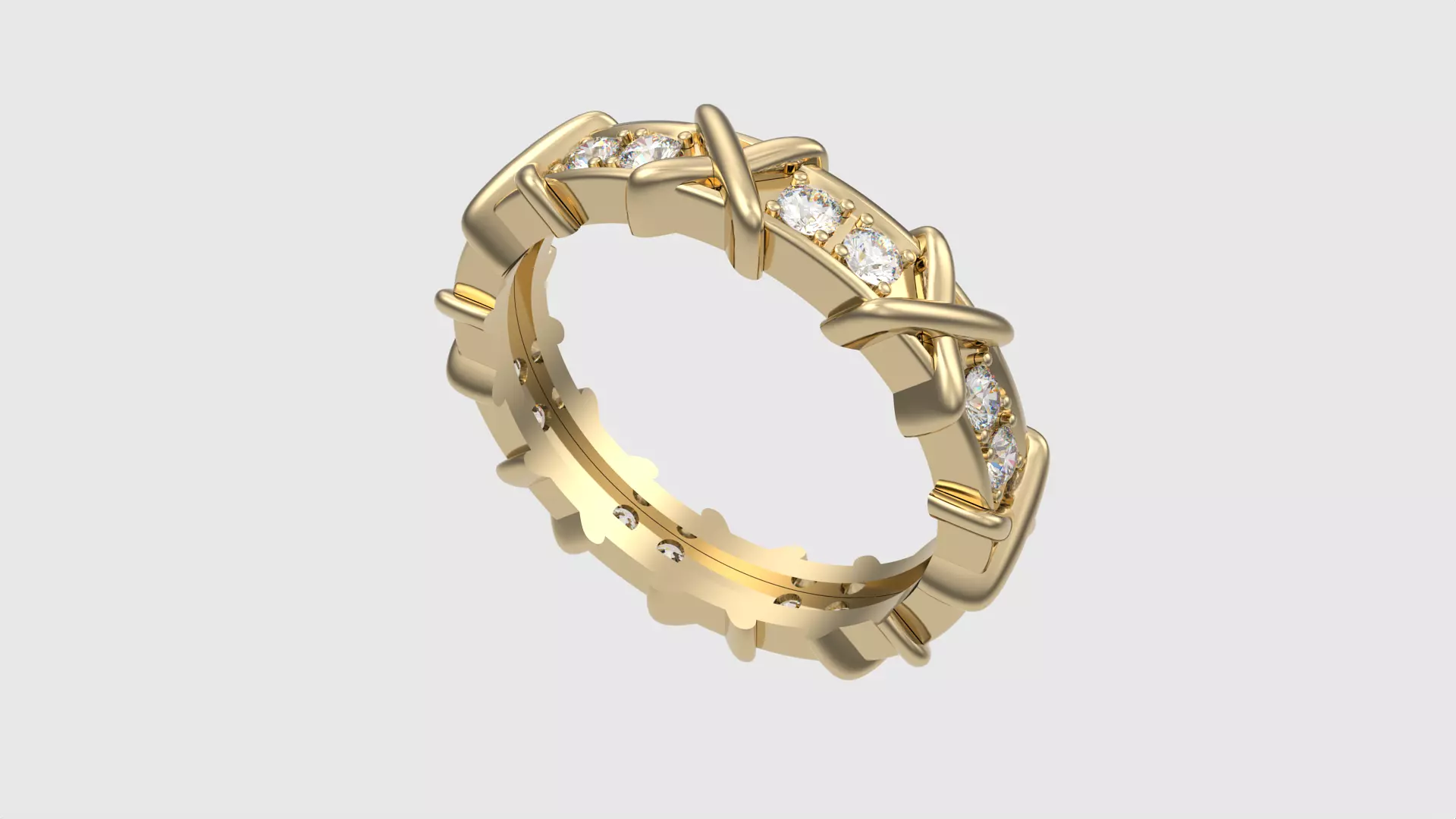 Intricate Infinity Loop Ring JDBCo 3D print model_0