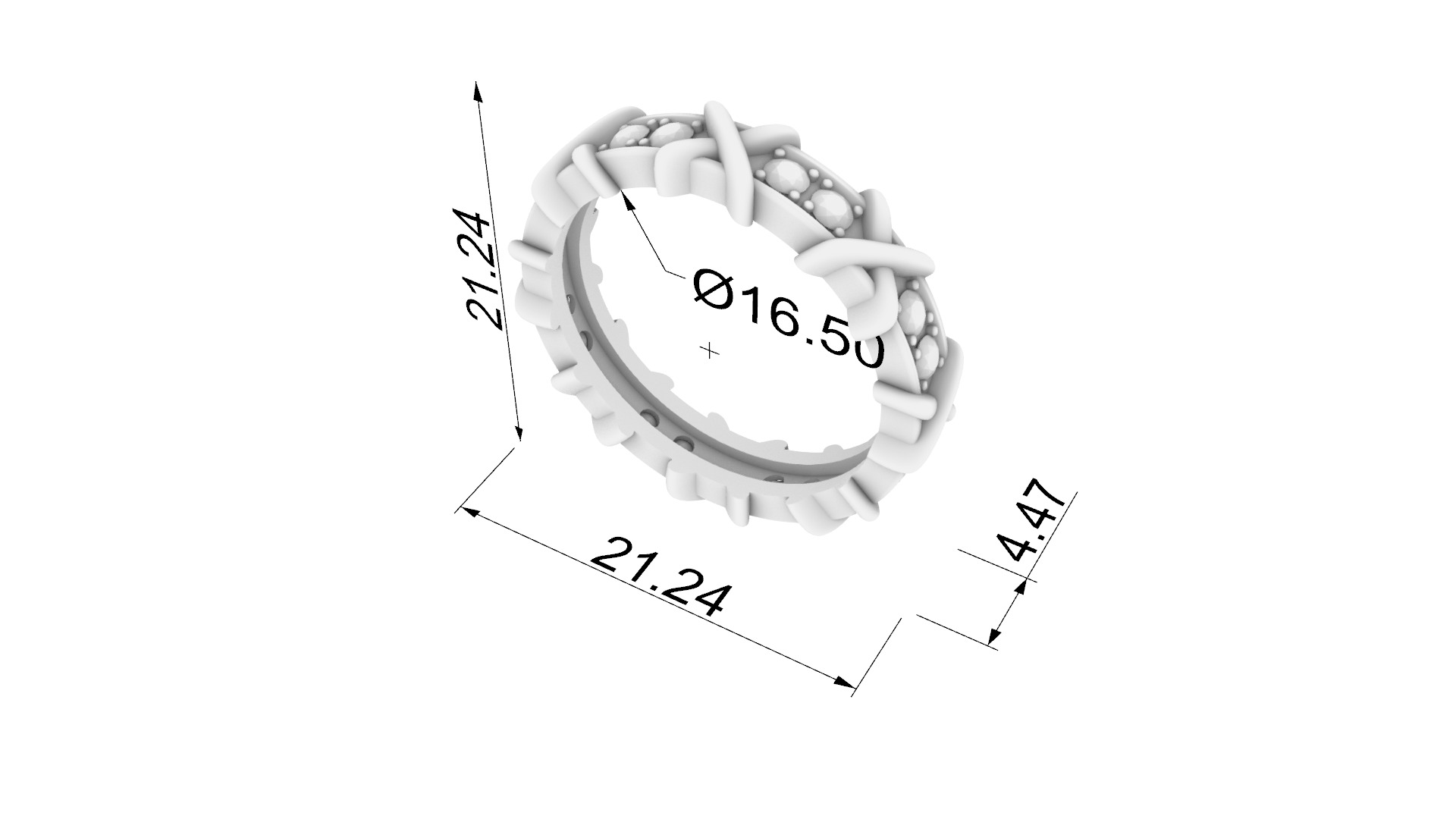 Intricate Infinity Loop Ring JDBCo 3D print model_1