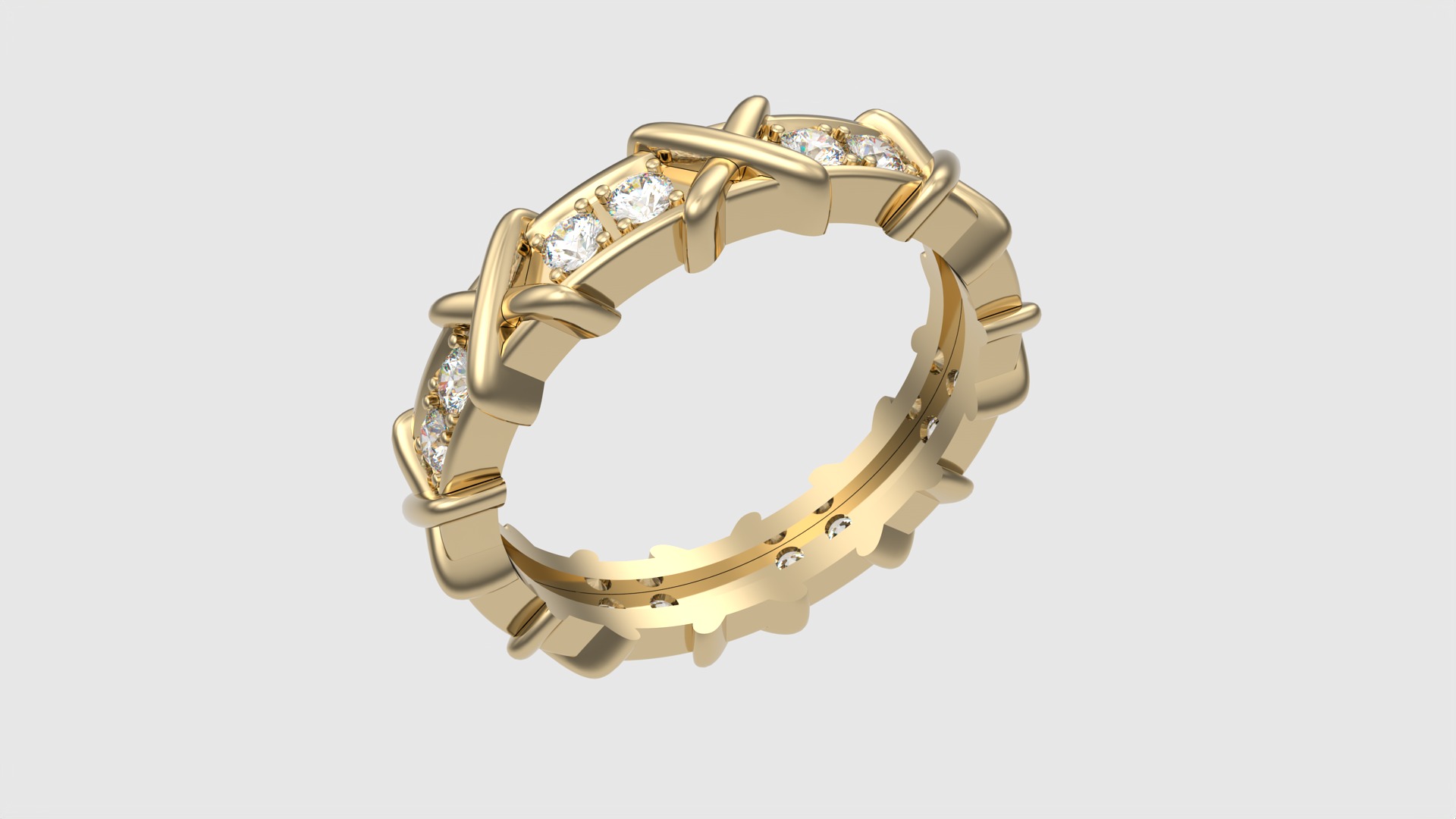 Intricate Infinity Loop Ring JDBCo 3D print model_17