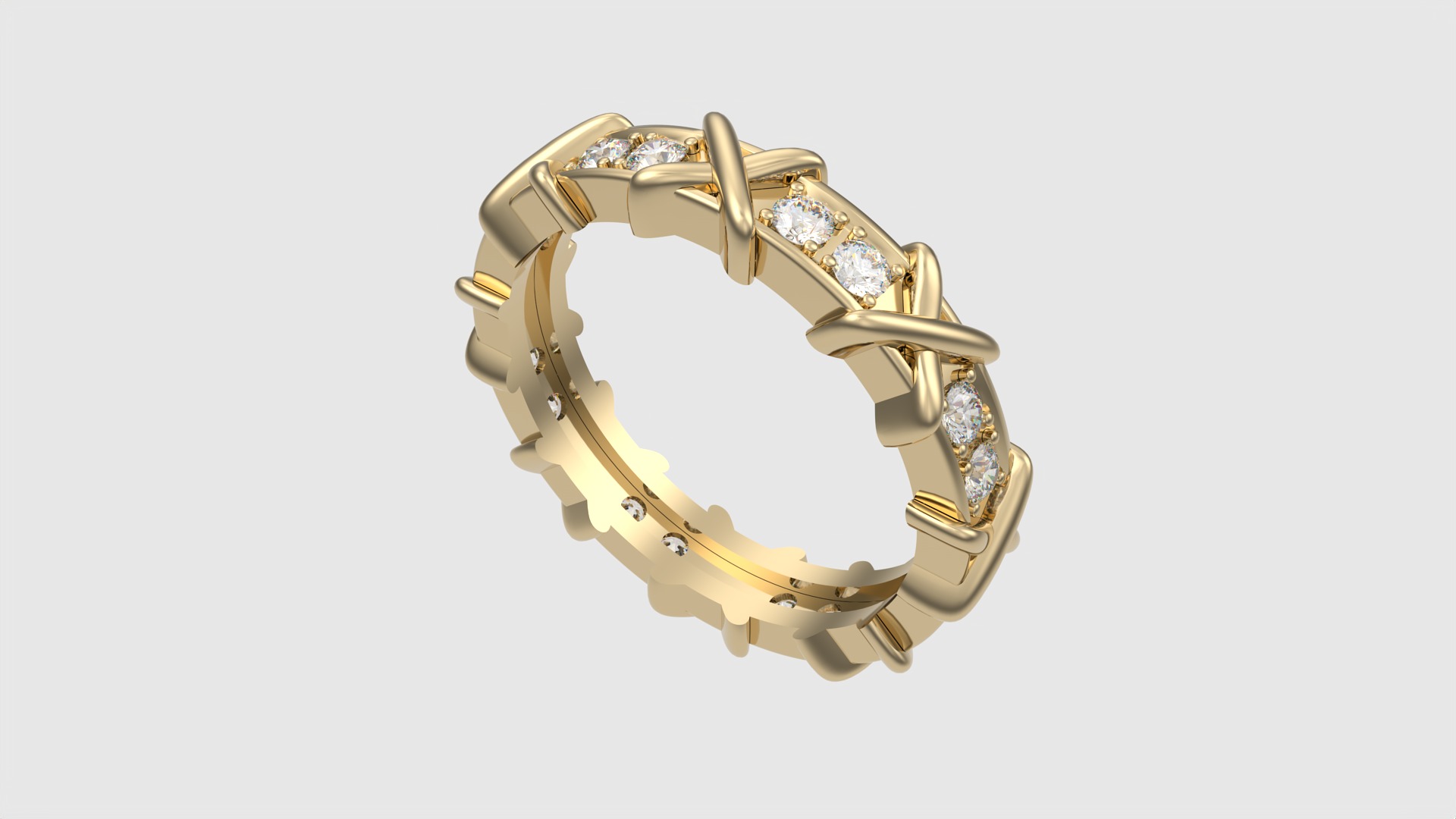 Intricate Infinity Loop Ring JDBCo 3D print model_29