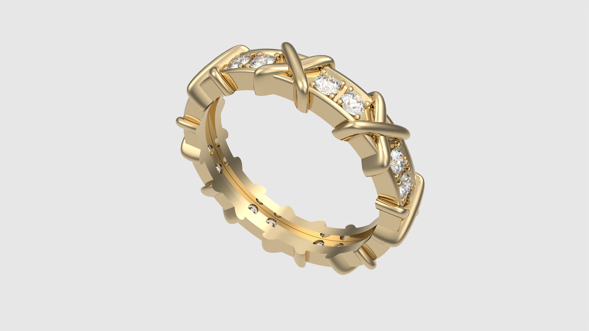 Intricate Infinity Loop Ring JDBCo 3D print model_22