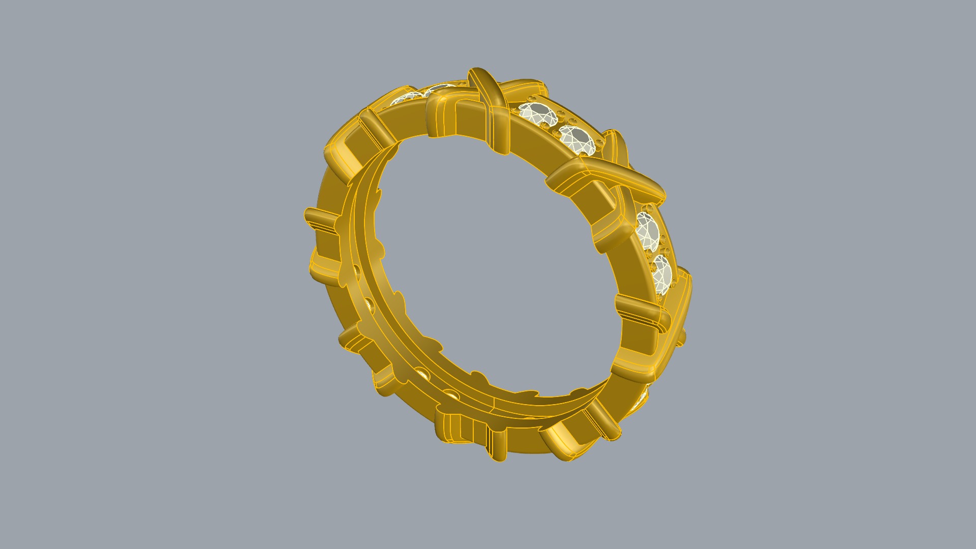Intricate Infinity Loop Ring JDBCo 3D print model_7