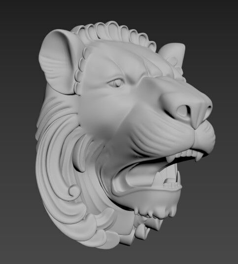 Lion 3D print 3D print model_1