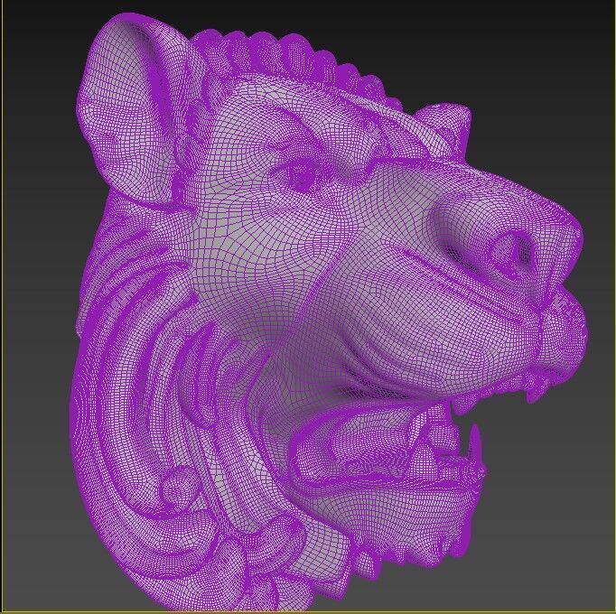 Lion 3D print 3D print model_2
