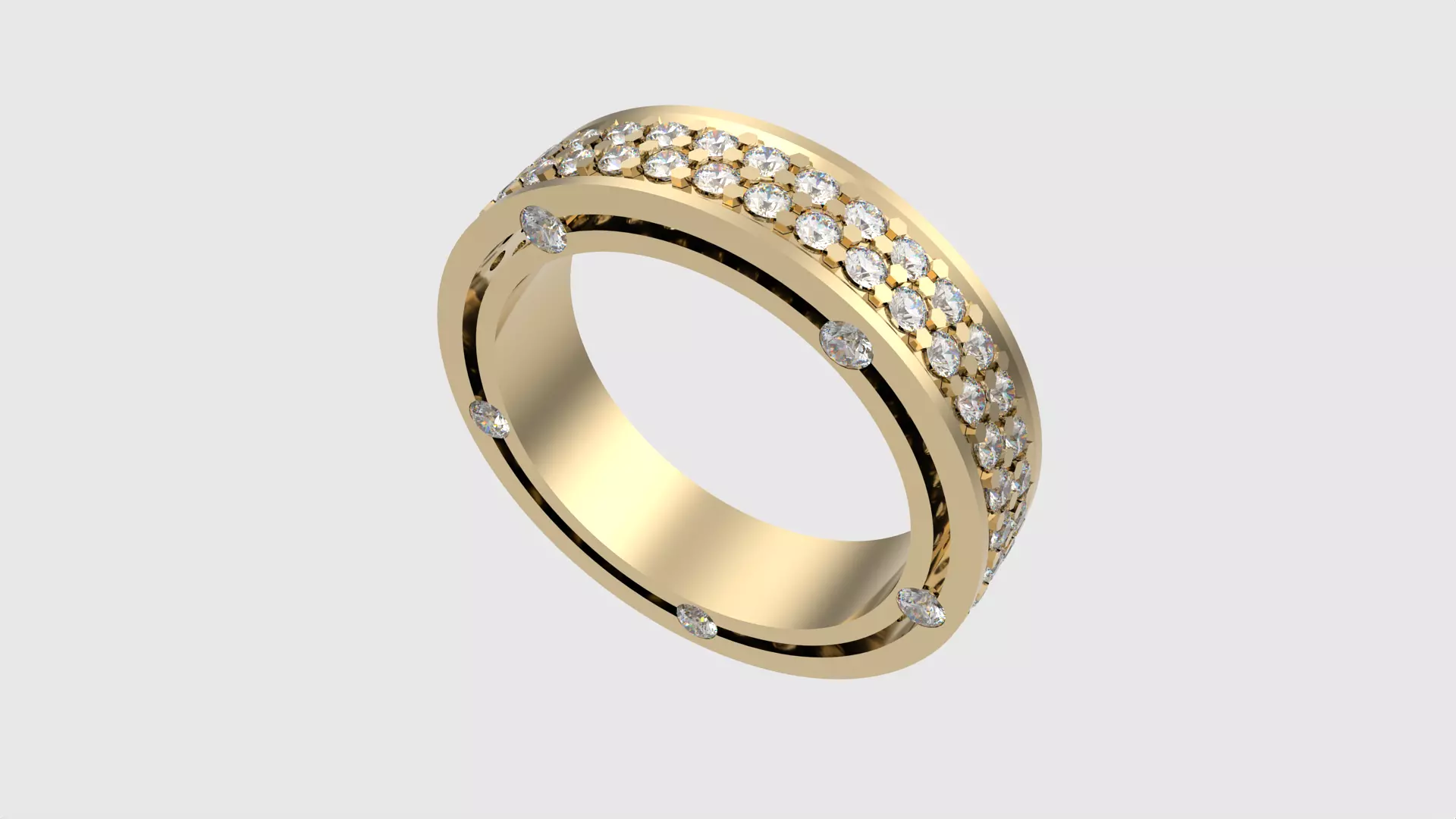 Dazzling Pave Eternity Ring JDBCo 3D print model