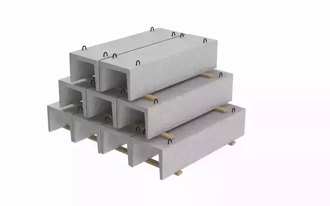 Concrete Trench On Wood Planks