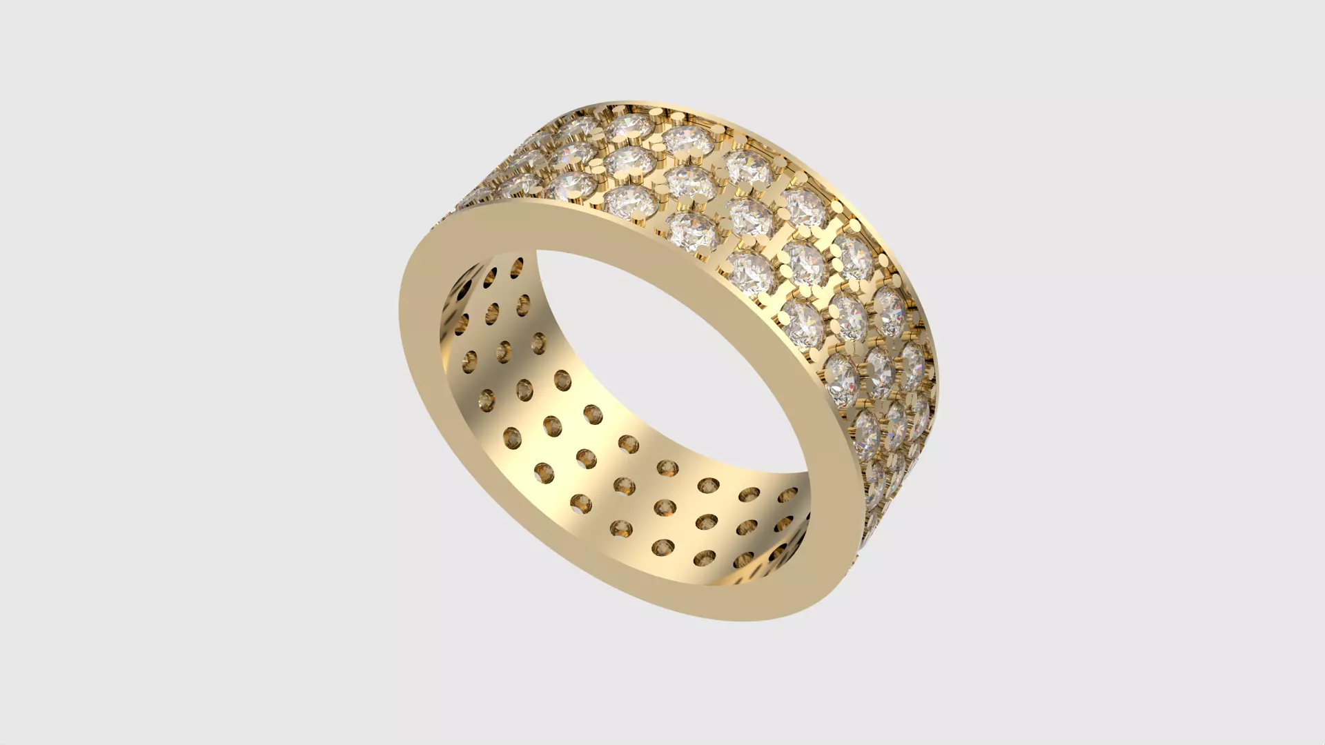 Brilliant Pave Eternity Band JDBCo 3D print model