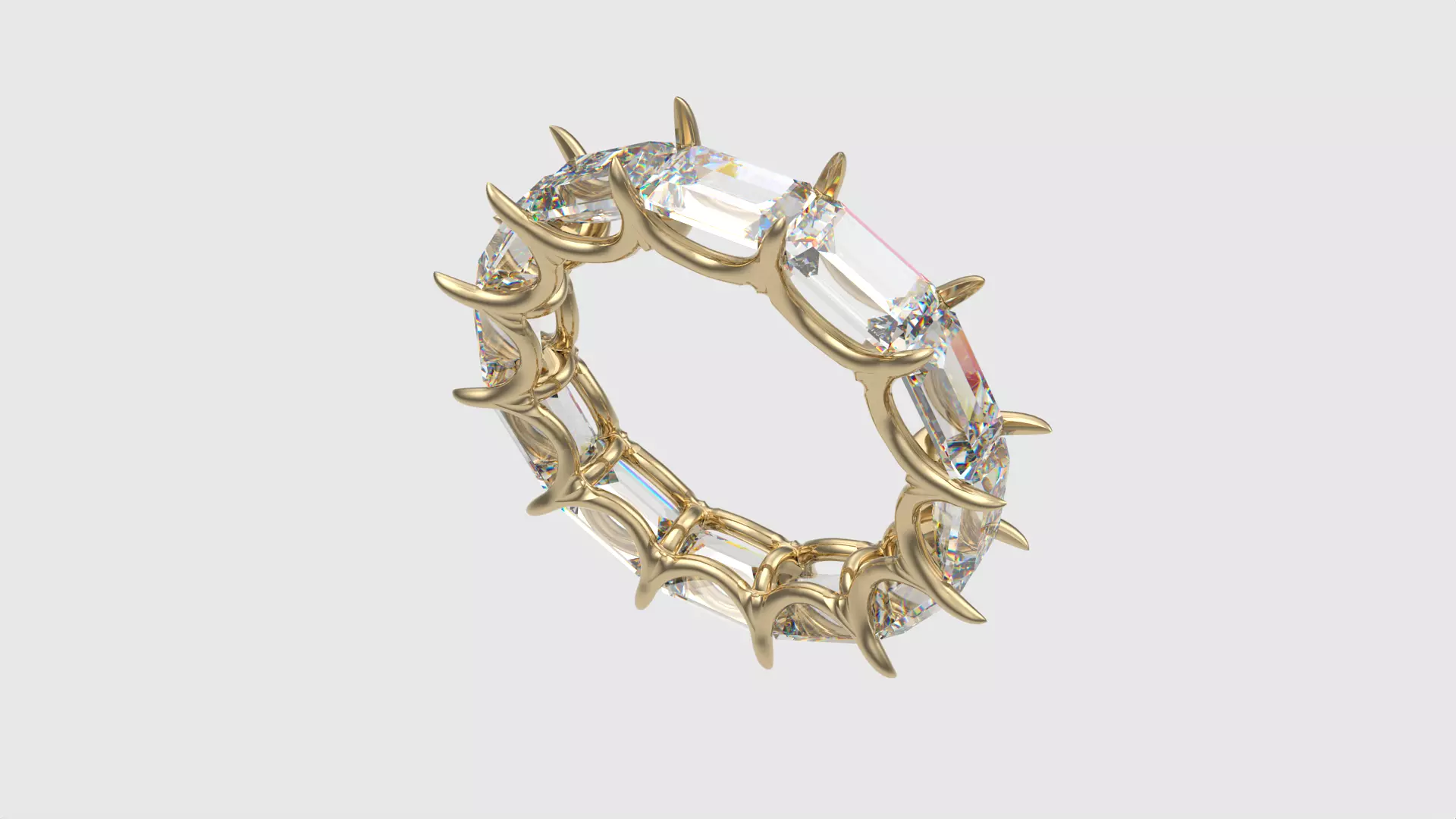 Spiked Elegance Eternity Ring JDBCo 3D print model