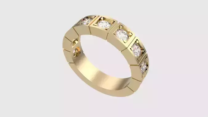 Square Set Brilliant Ring JDBCo