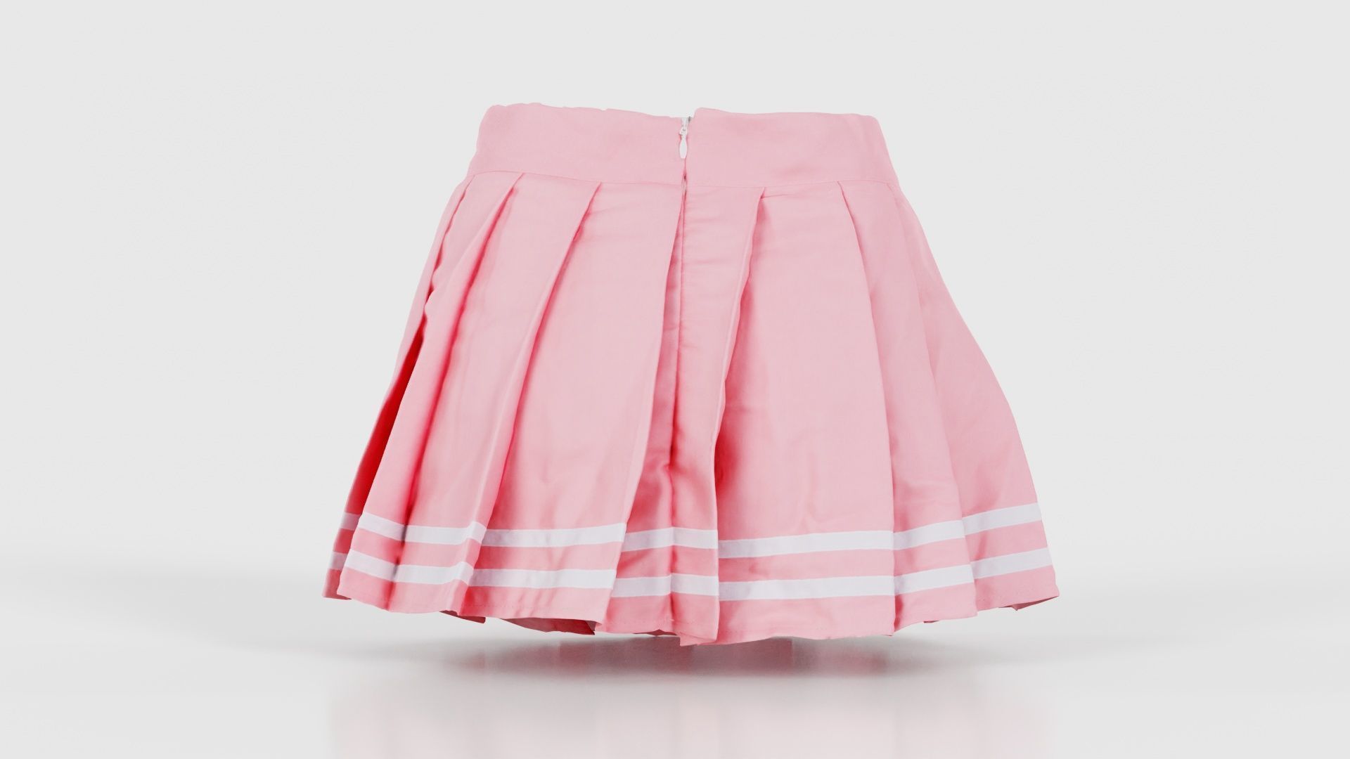 Sailor Skirt Low-poly 3D model_21