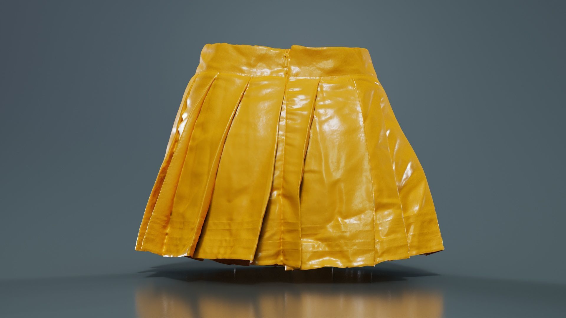 Sailor Skirt Low-poly 3D model_13