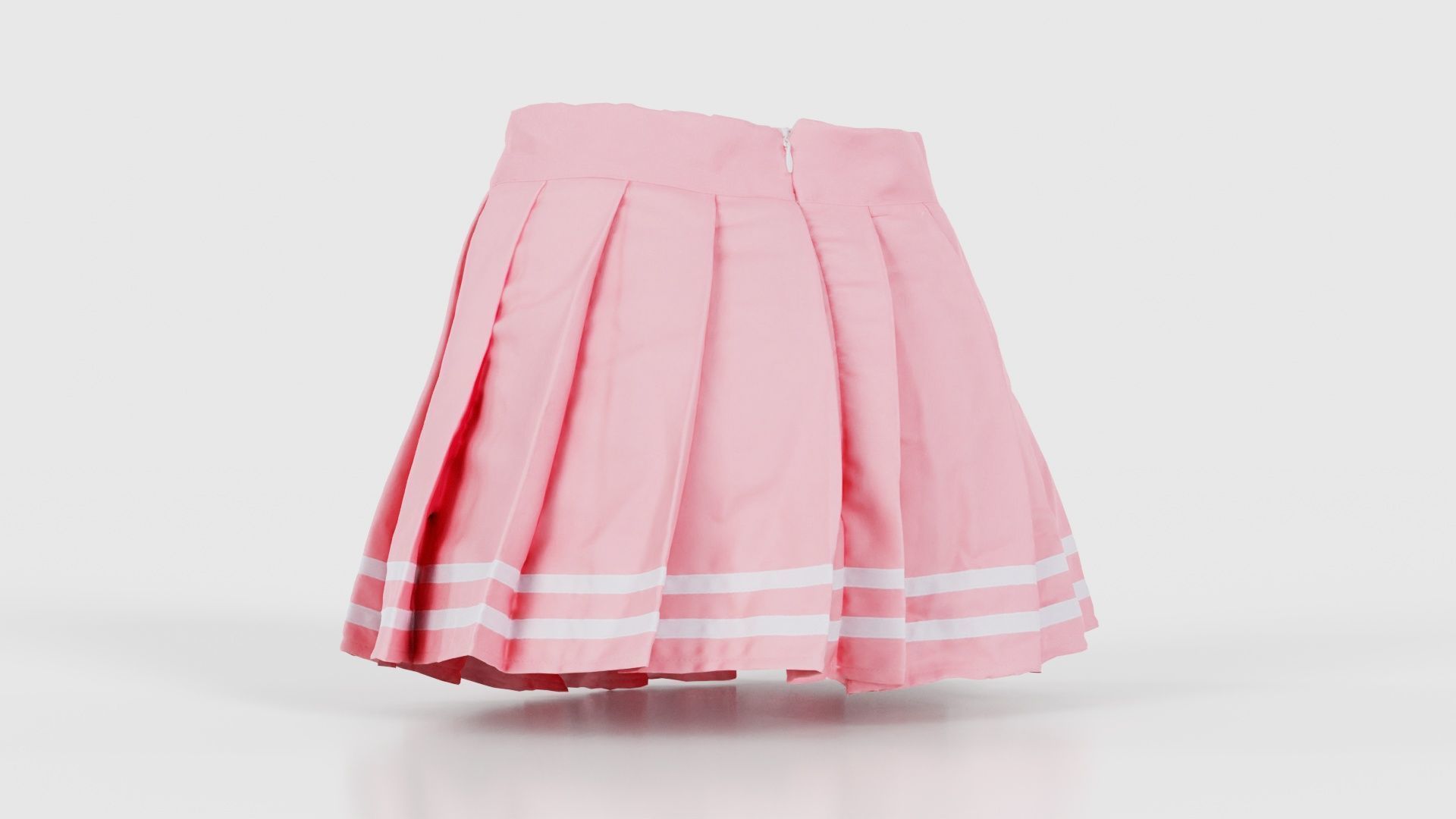 Sailor Skirt Low-poly 3D model_22